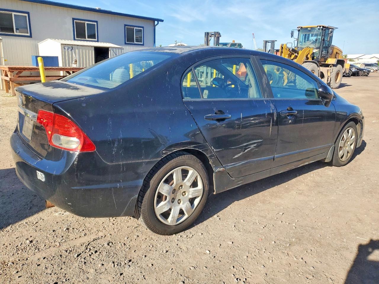2009 Honda Civic Lx Black vin: 19XFA16559E033578