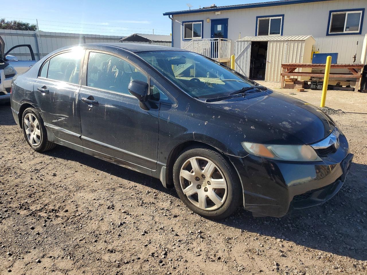 2009 Honda Civic Lx Black vin: 19XFA16559E033578