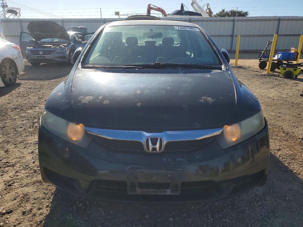 2009 Honda Civic Lx Black vin: 19XFA16559E033578
