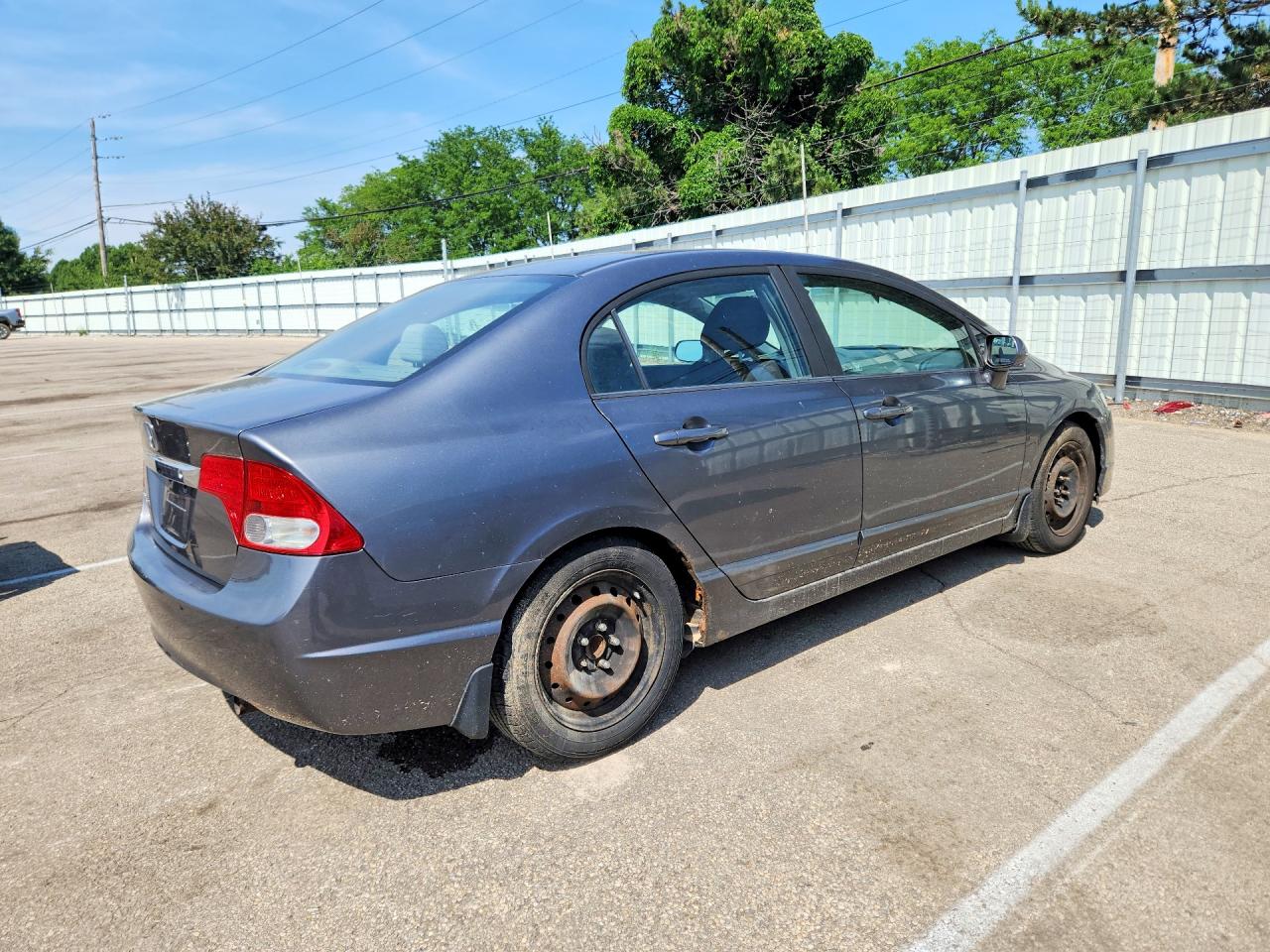 2009 Honda Civic Lx Gray vin: 19XFA16559E042474
