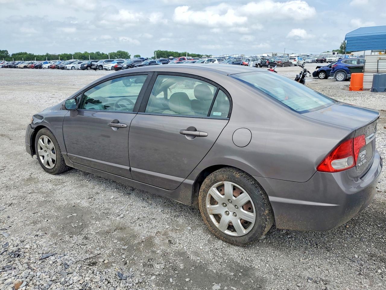 2009 Honda Civic Lx Gray vin: 19XFA16559E043348
