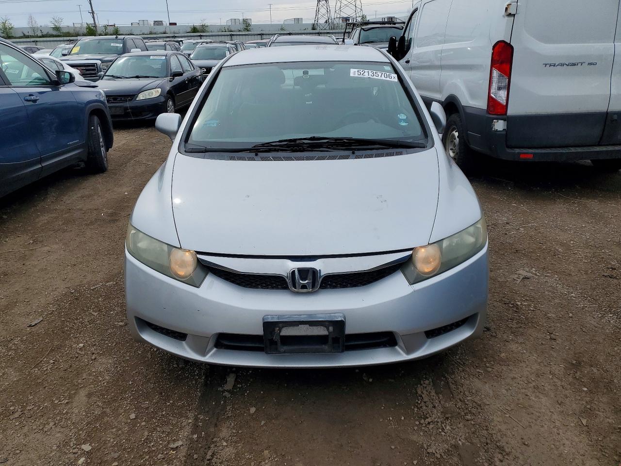 2009 Honda Civic Lx Silver vin: 19XFA16569E013789