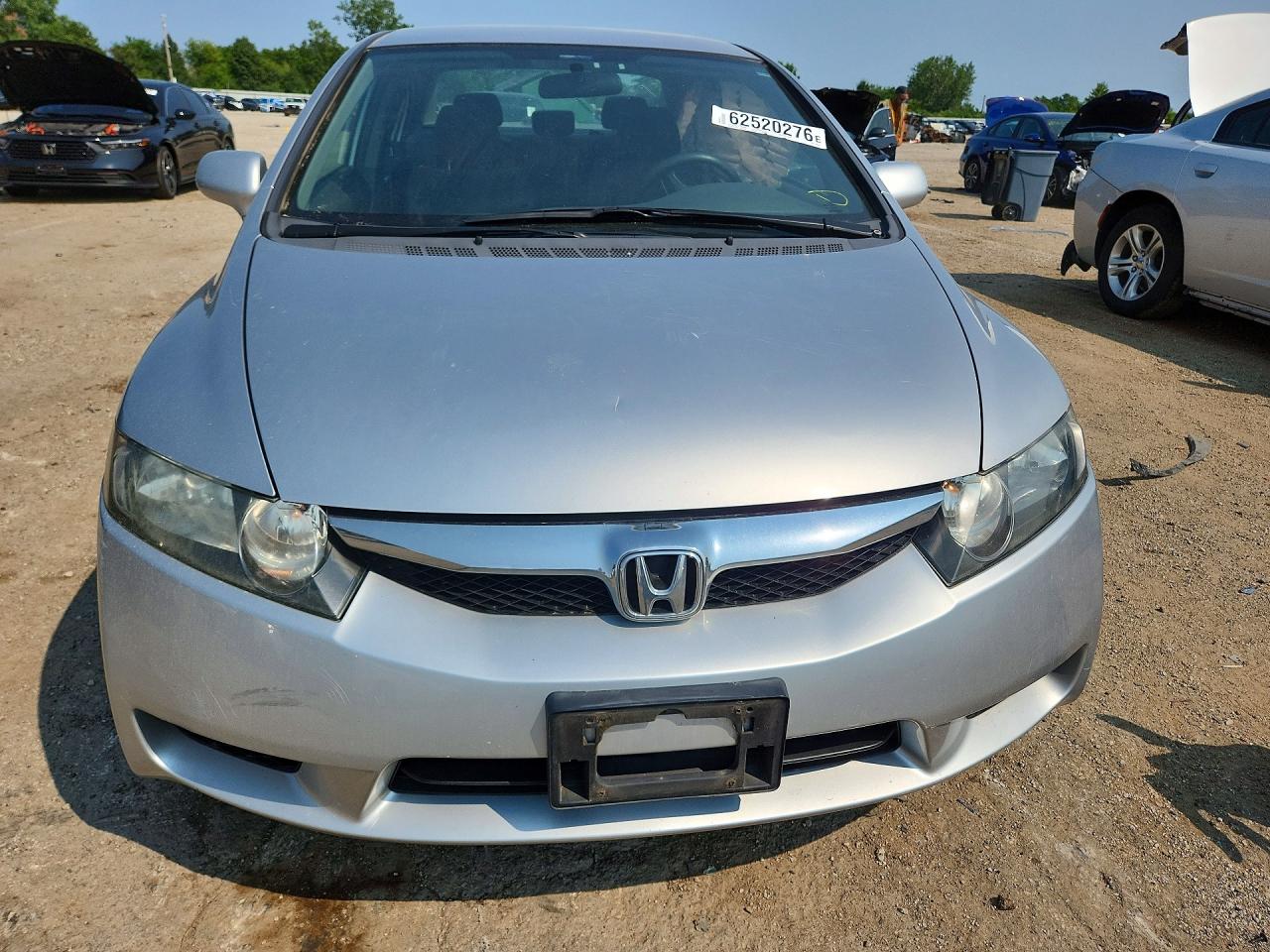 2009 Honda Civic Lx Silver vin: 19XFA16569E044010