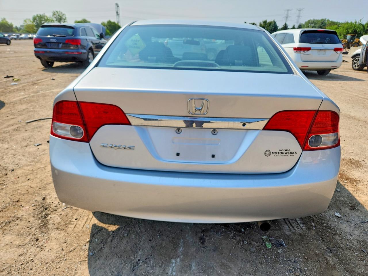 2009 Honda Civic Lx Silver vin: 19XFA16569E044010