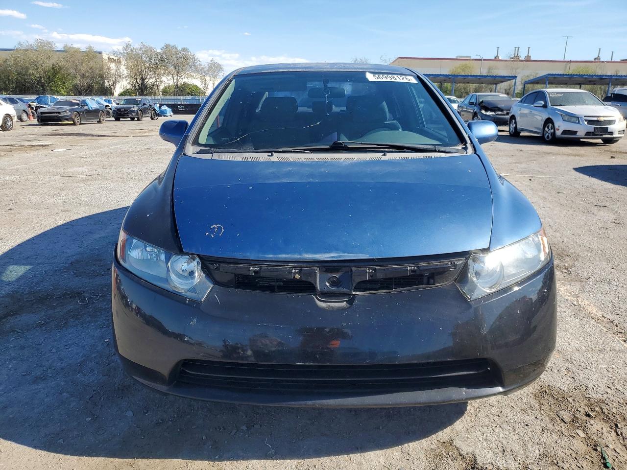 2009 Honda Civic Lx Blue vin: 19XFA16569E047232
