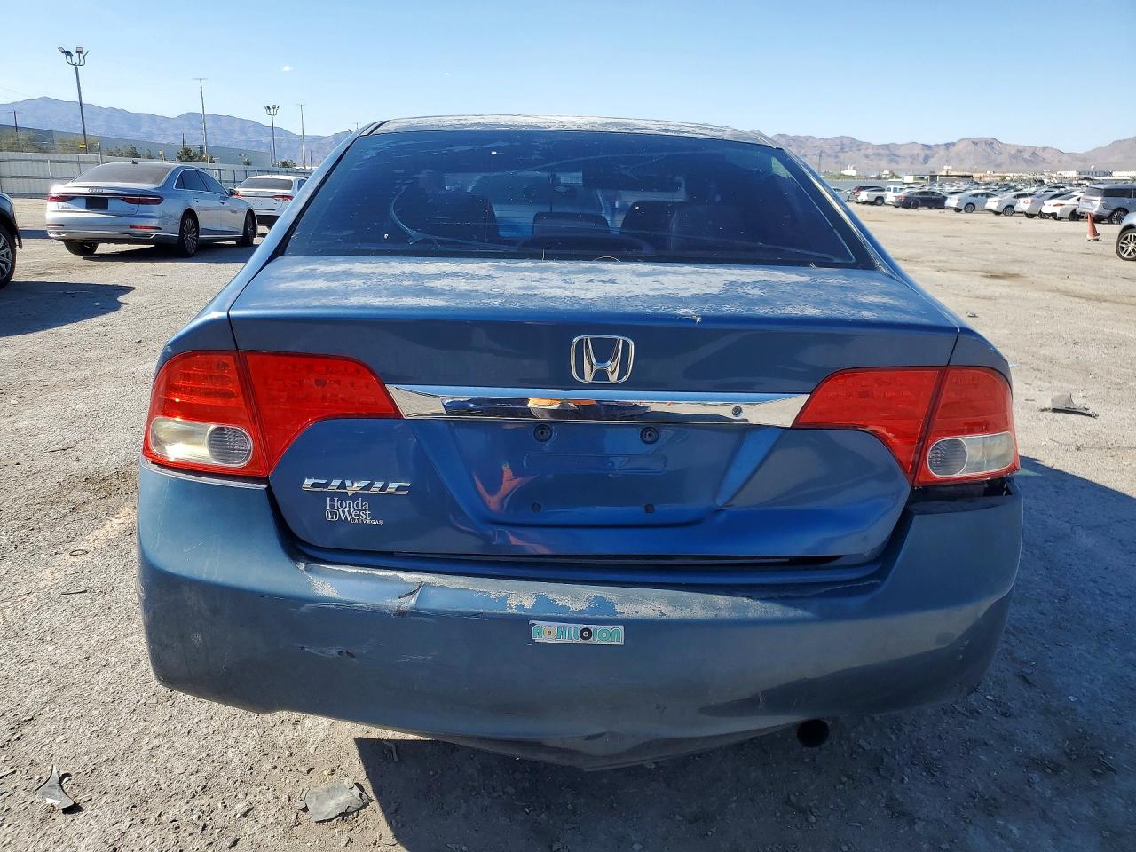 2009 Honda Civic Lx Blue vin: 19XFA16569E047232