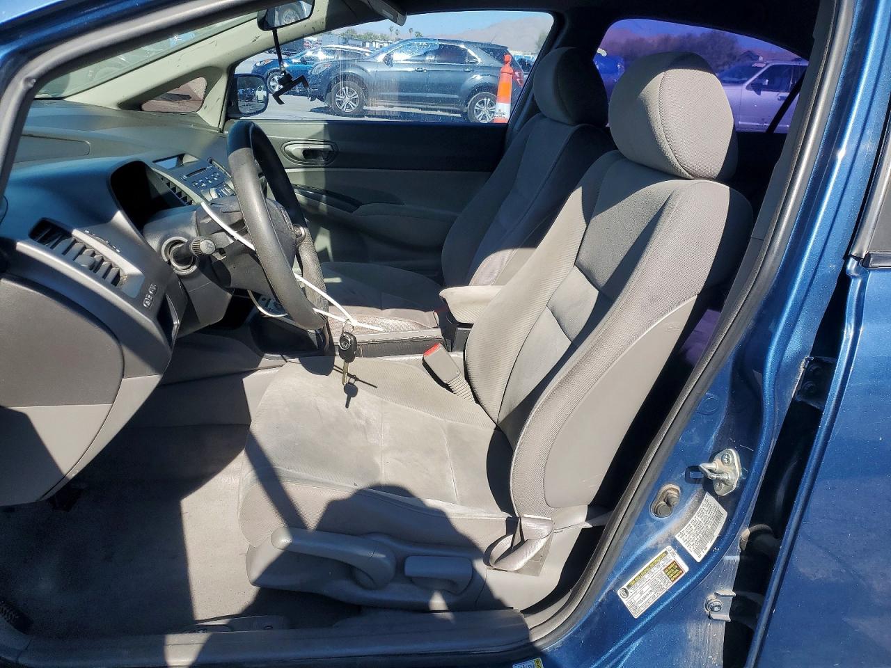 2009 Honda Civic Lx Blue vin: 19XFA16569E047232