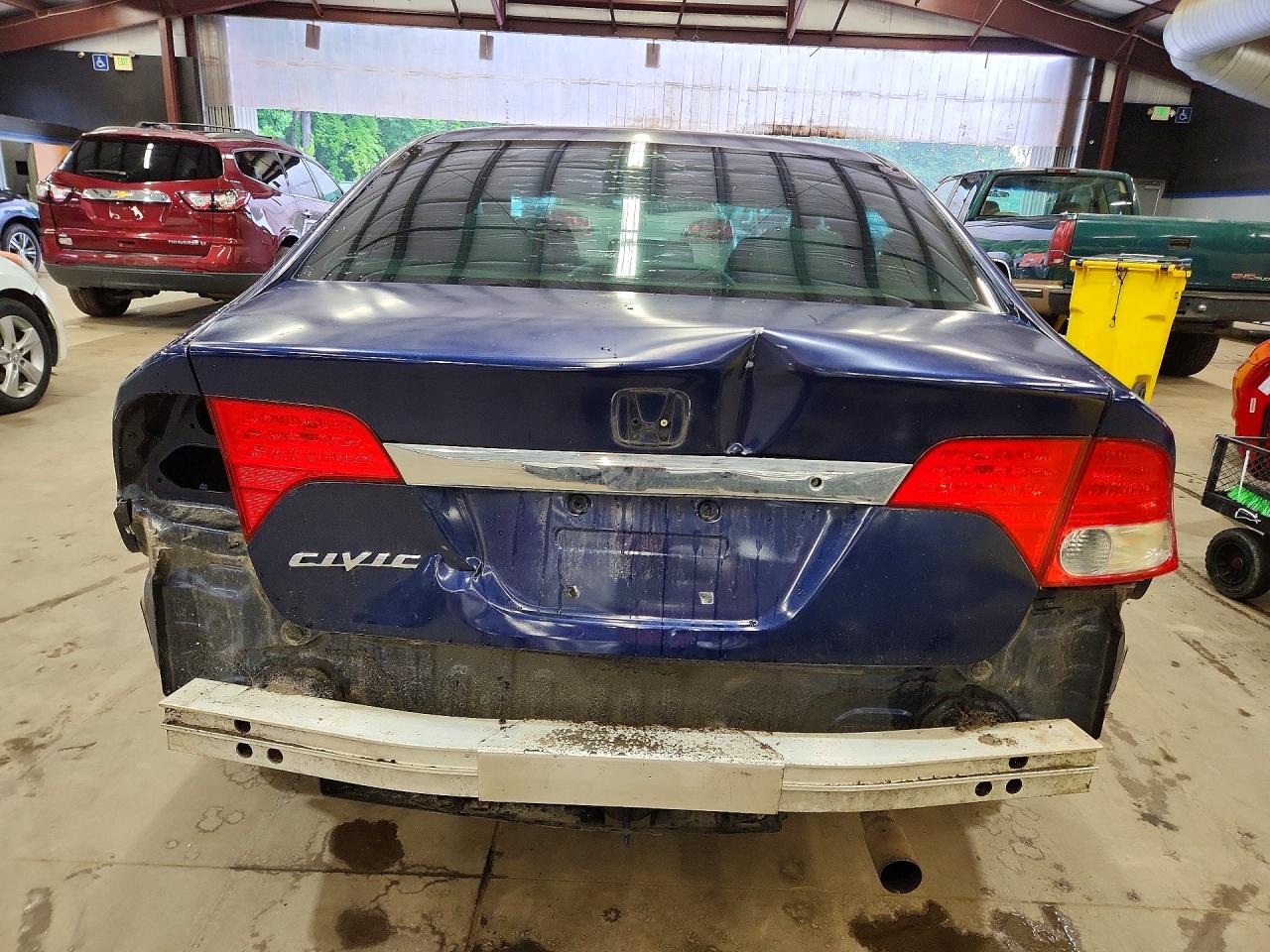 2009 Honda Civic Lx Blue vin: 19XFA16579E004115