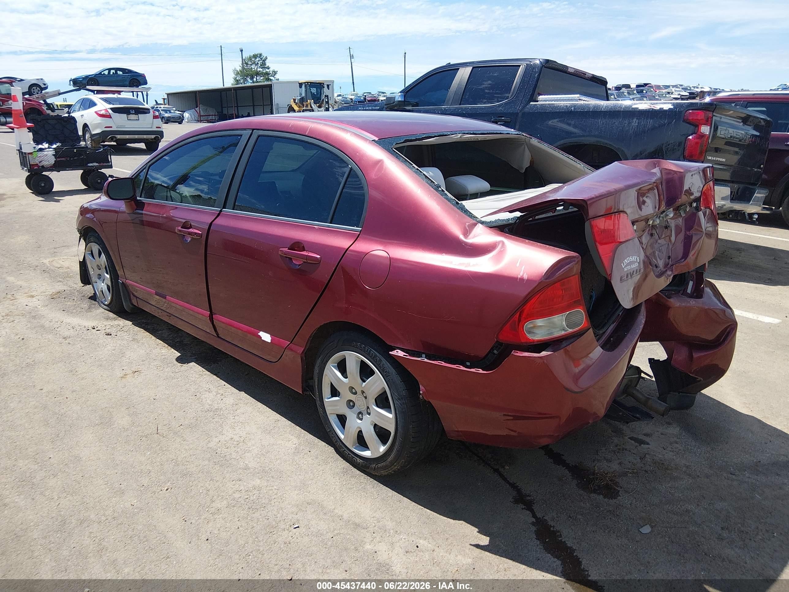 2009 Honda Civic Lx Темно-бордовый vin: 19XFA16579E013722