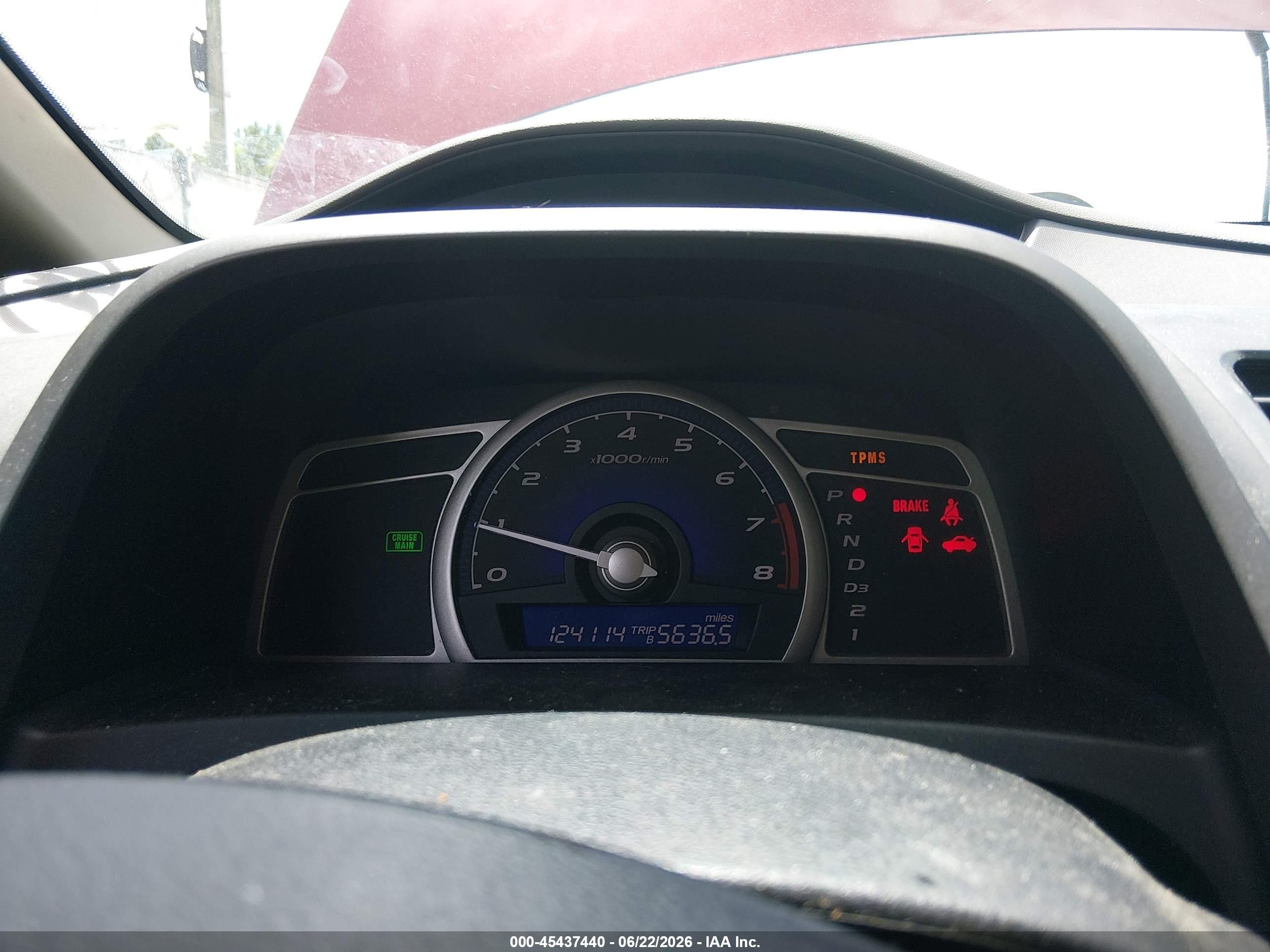 2009 Honda Civic Lx Темно-бордовый vin: 19XFA16579E013722