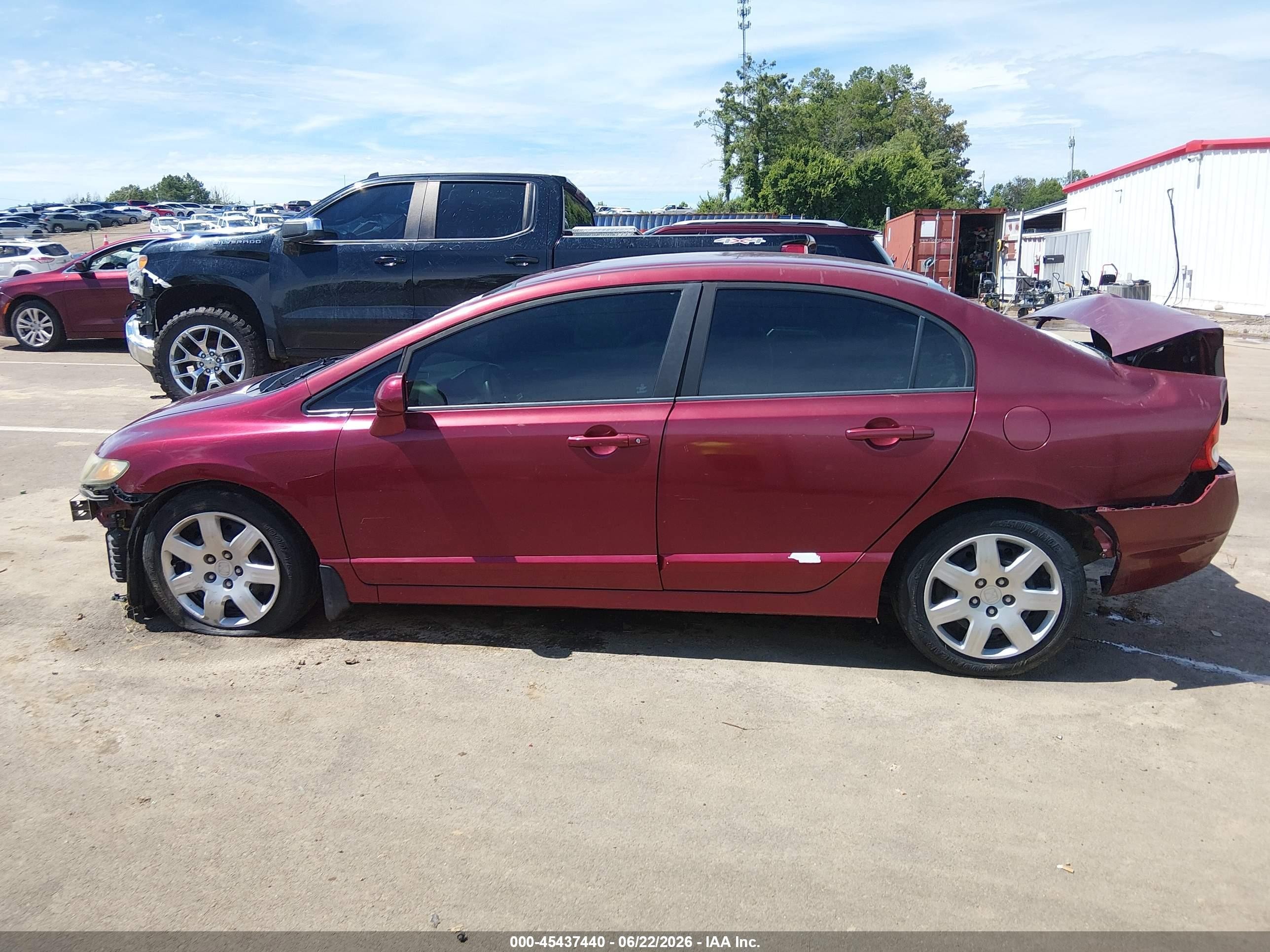 2009 Honda Civic Lx Темно-бордовый vin: 19XFA16579E013722