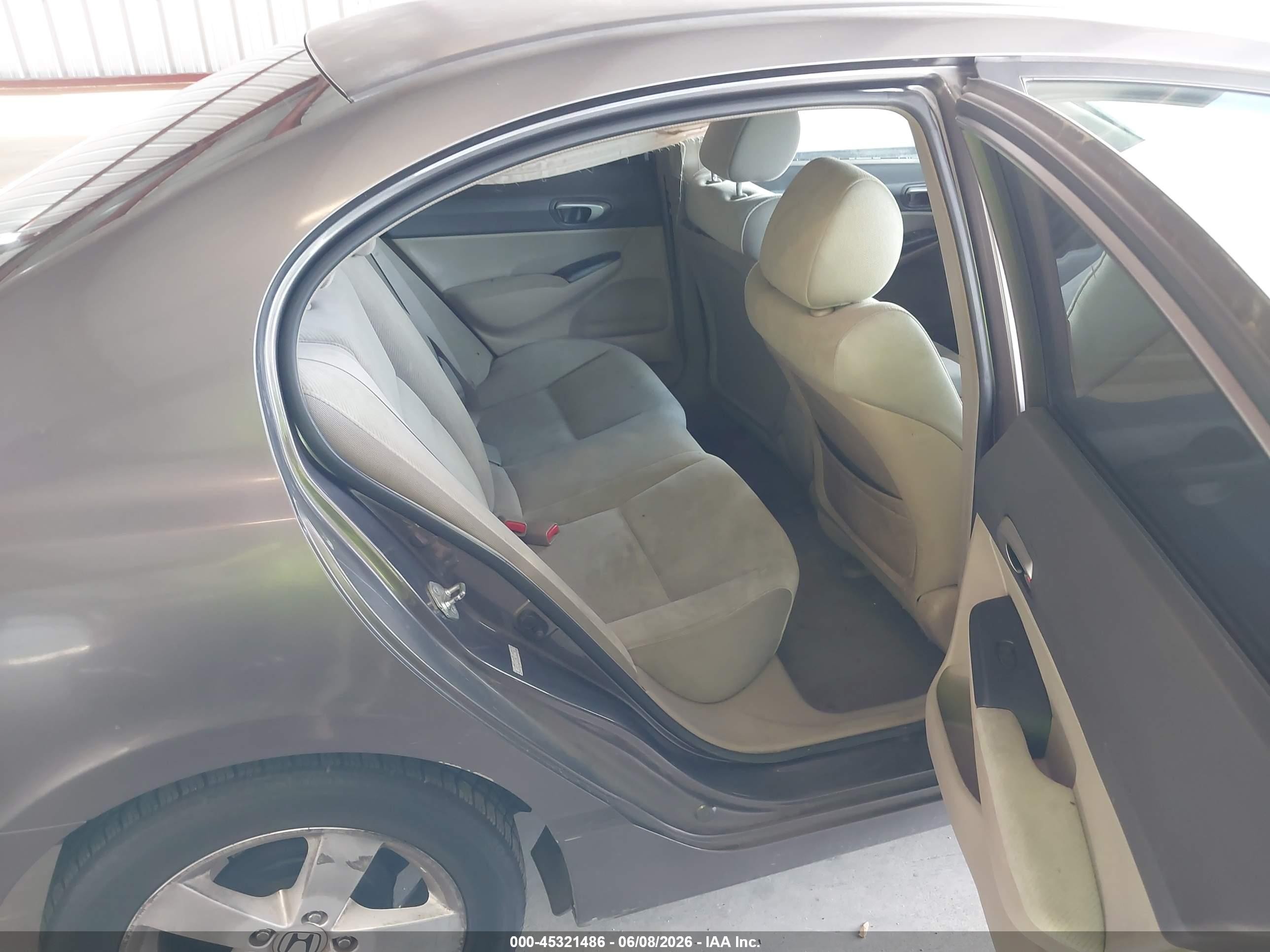 2009 Honda Civic Lx Gray vin: 19XFA16579E022243