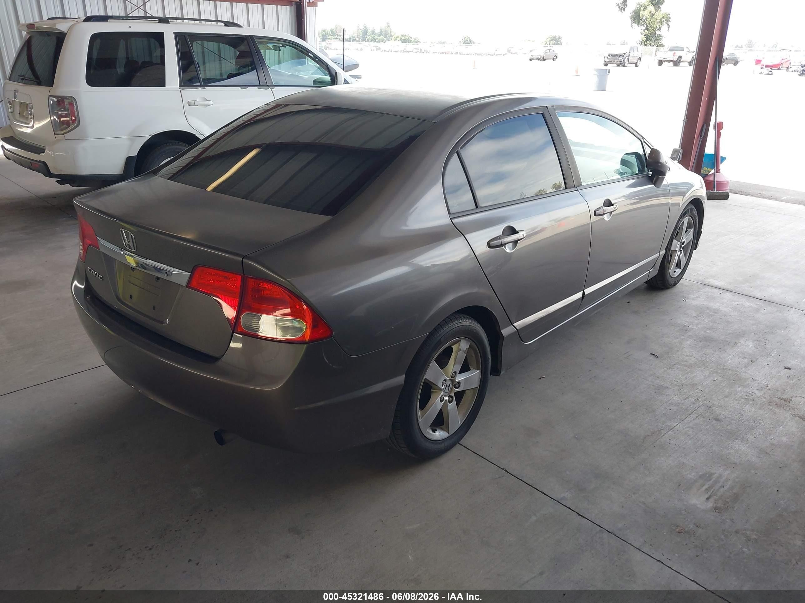 2009 Honda Civic Lx Gray vin: 19XFA16579E022243