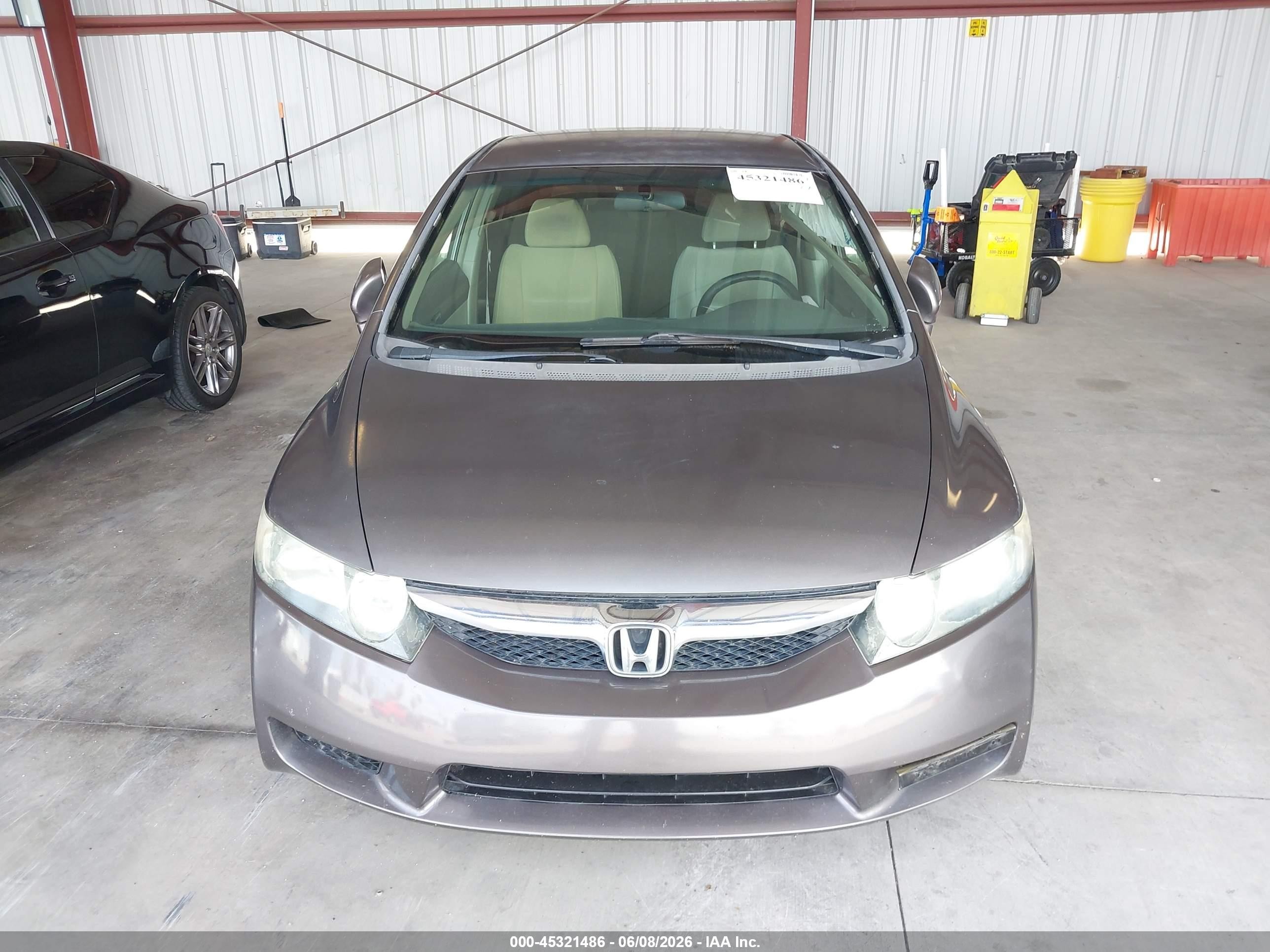 2009 Honda Civic Lx Gray vin: 19XFA16579E022243