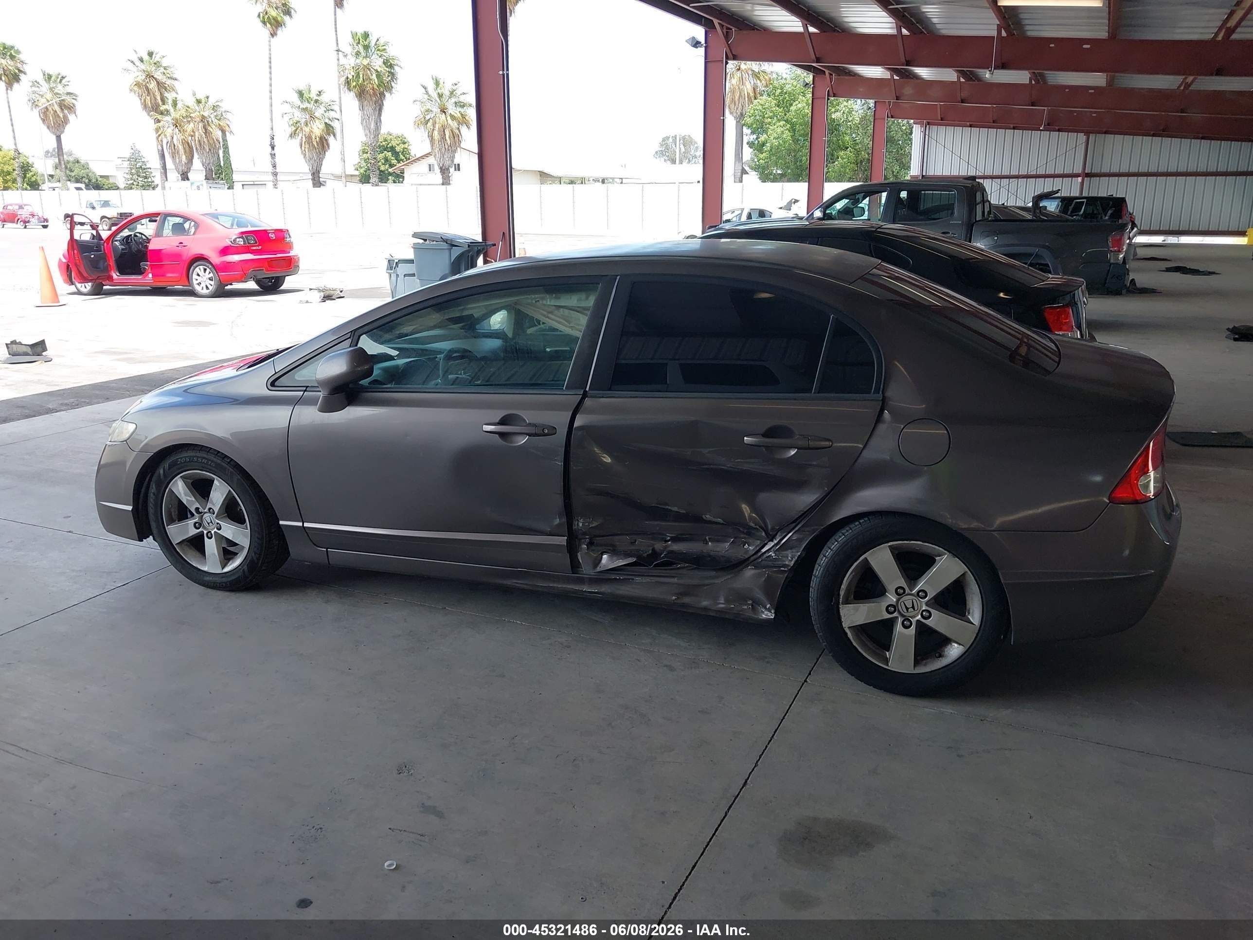 2009 Honda Civic Lx Gray vin: 19XFA16579E022243