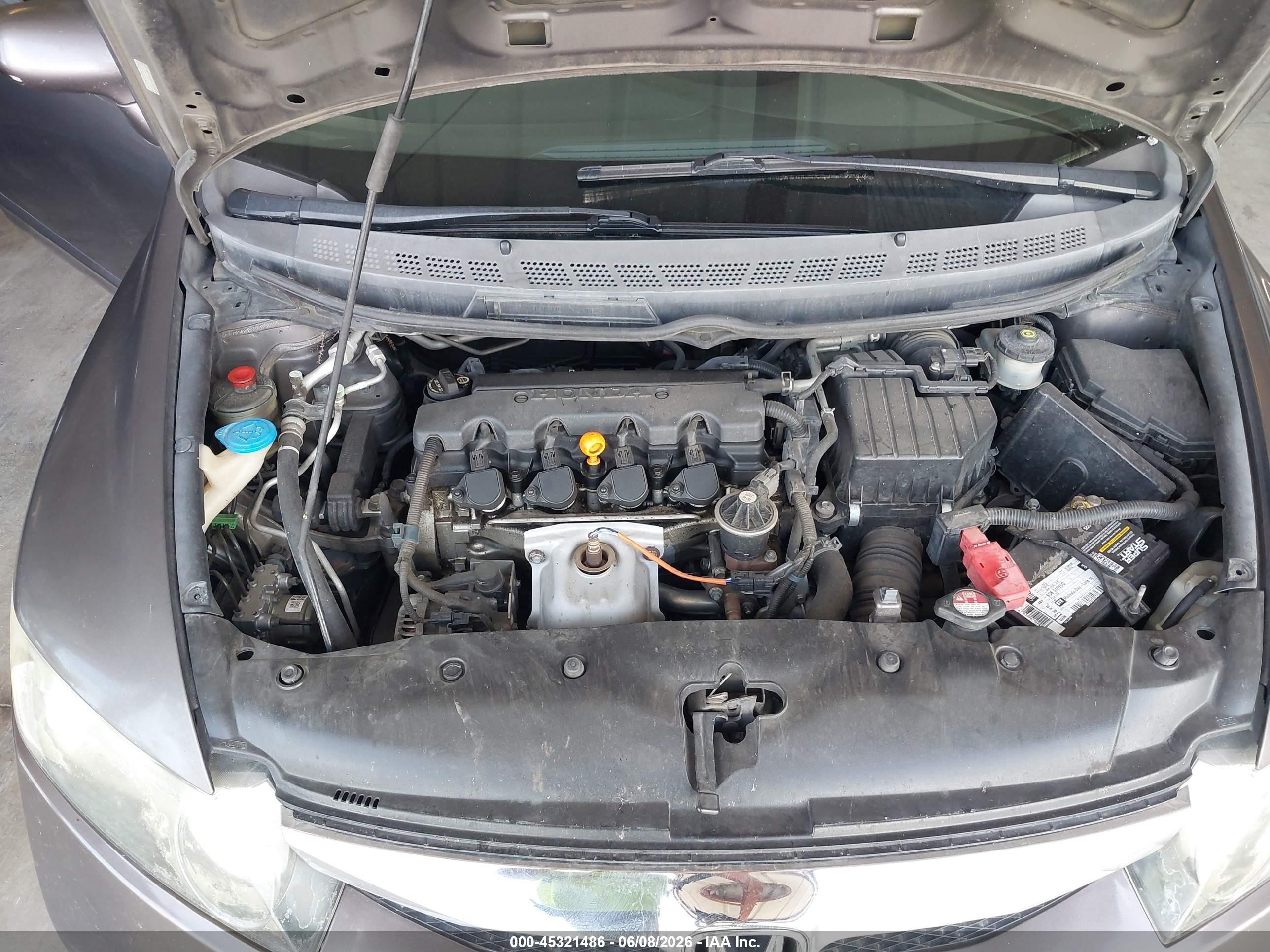 2009 Honda Civic Lx Gray vin: 19XFA16579E022243