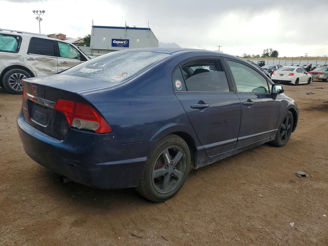 2009 Honda Civic Lx Blue vin: 19XFA16589E002776