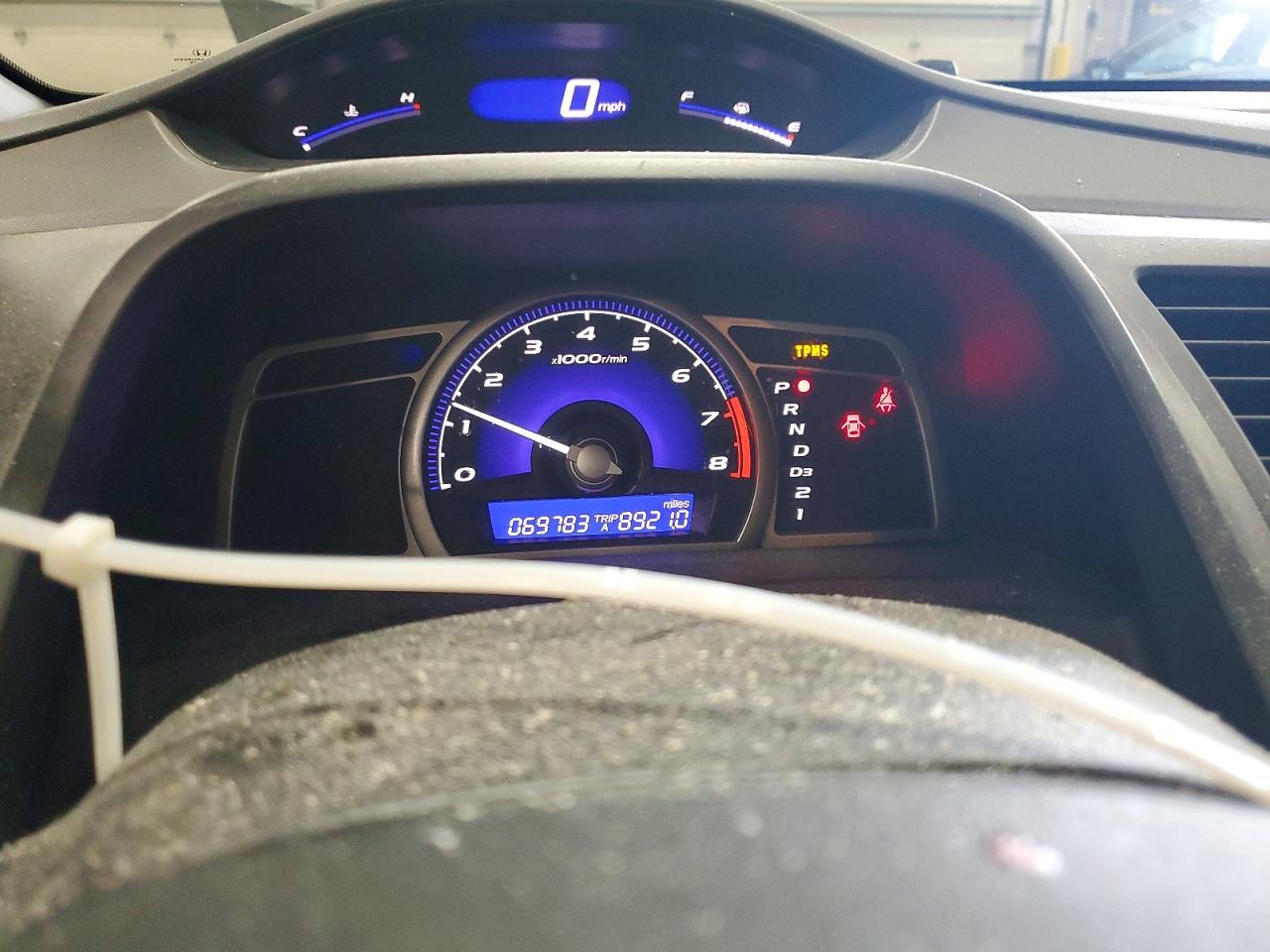 2009 Honda Civic Lx Blue vin: 19XFA16599E004066