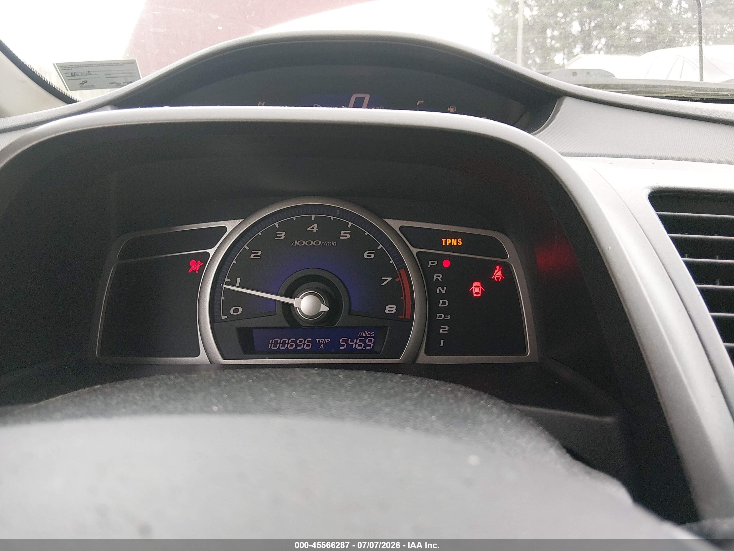 2009 Honda Civic Lx Бордовый vin: 19XFA16599E016489