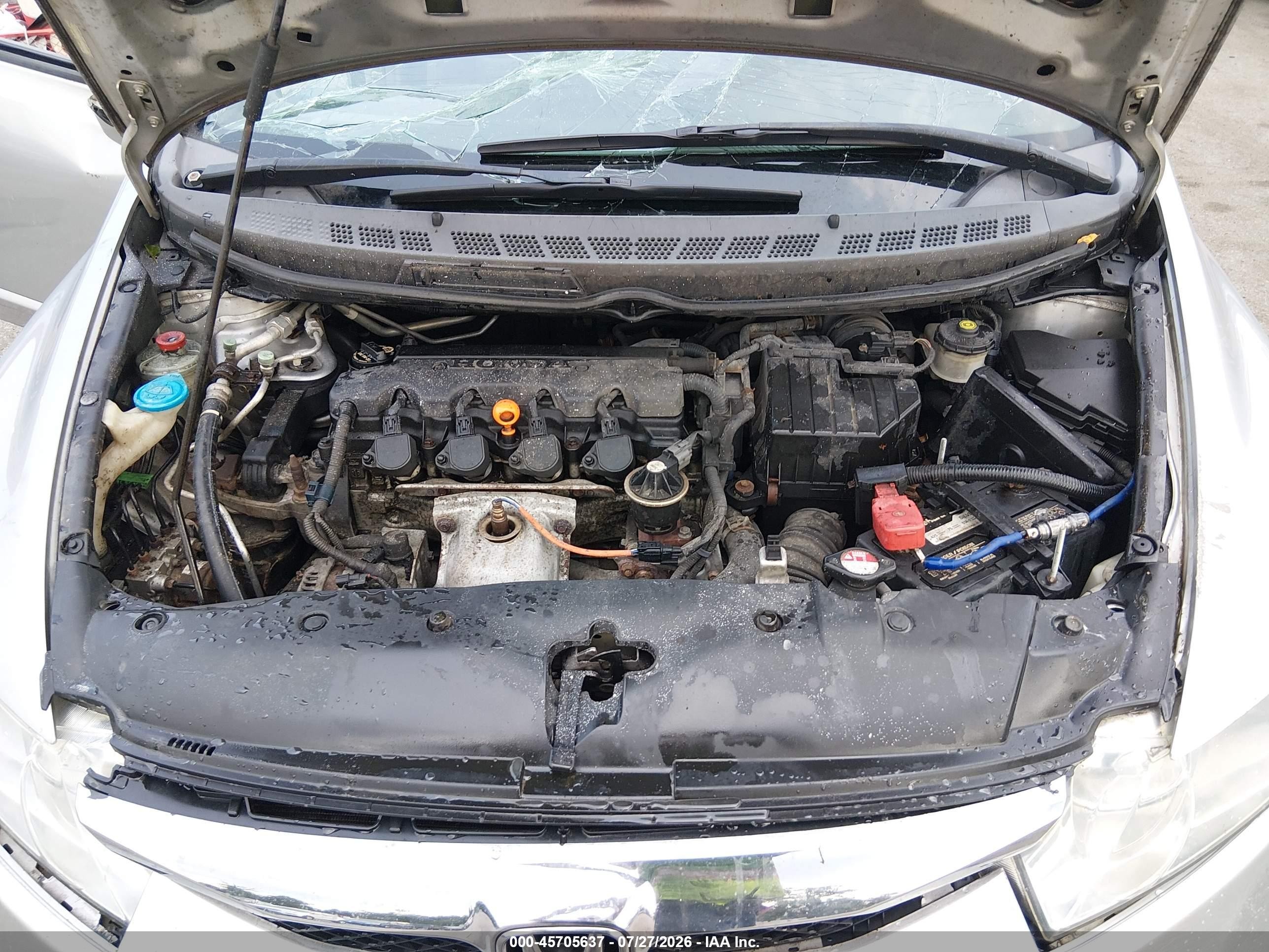 2009 Honda Civic Lx Silver vin: 19XFA16599E018355