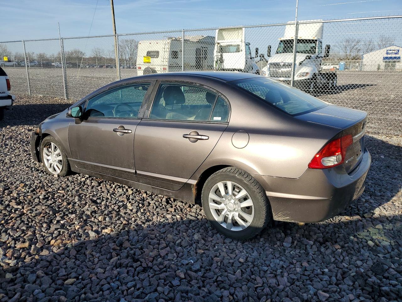 2009 Honda Civic Gray vin: 19XFA16599E038346