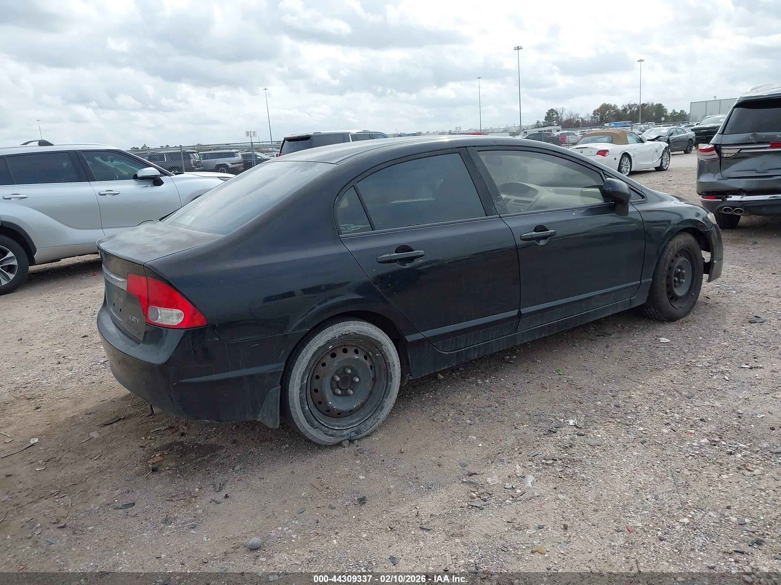 2009 Honda Civic Lx Black vin: 19XFA16599E042512