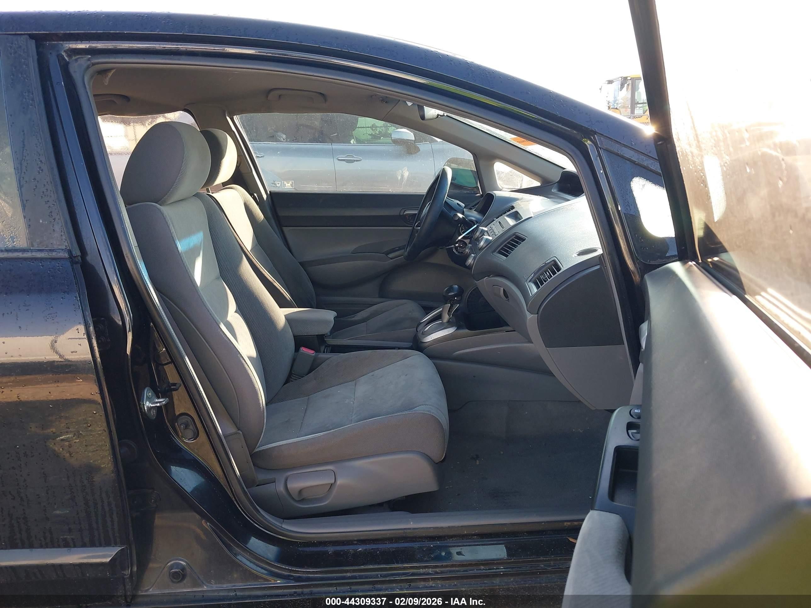 2009 Honda Civic Lx Black vin: 19XFA16599E042512