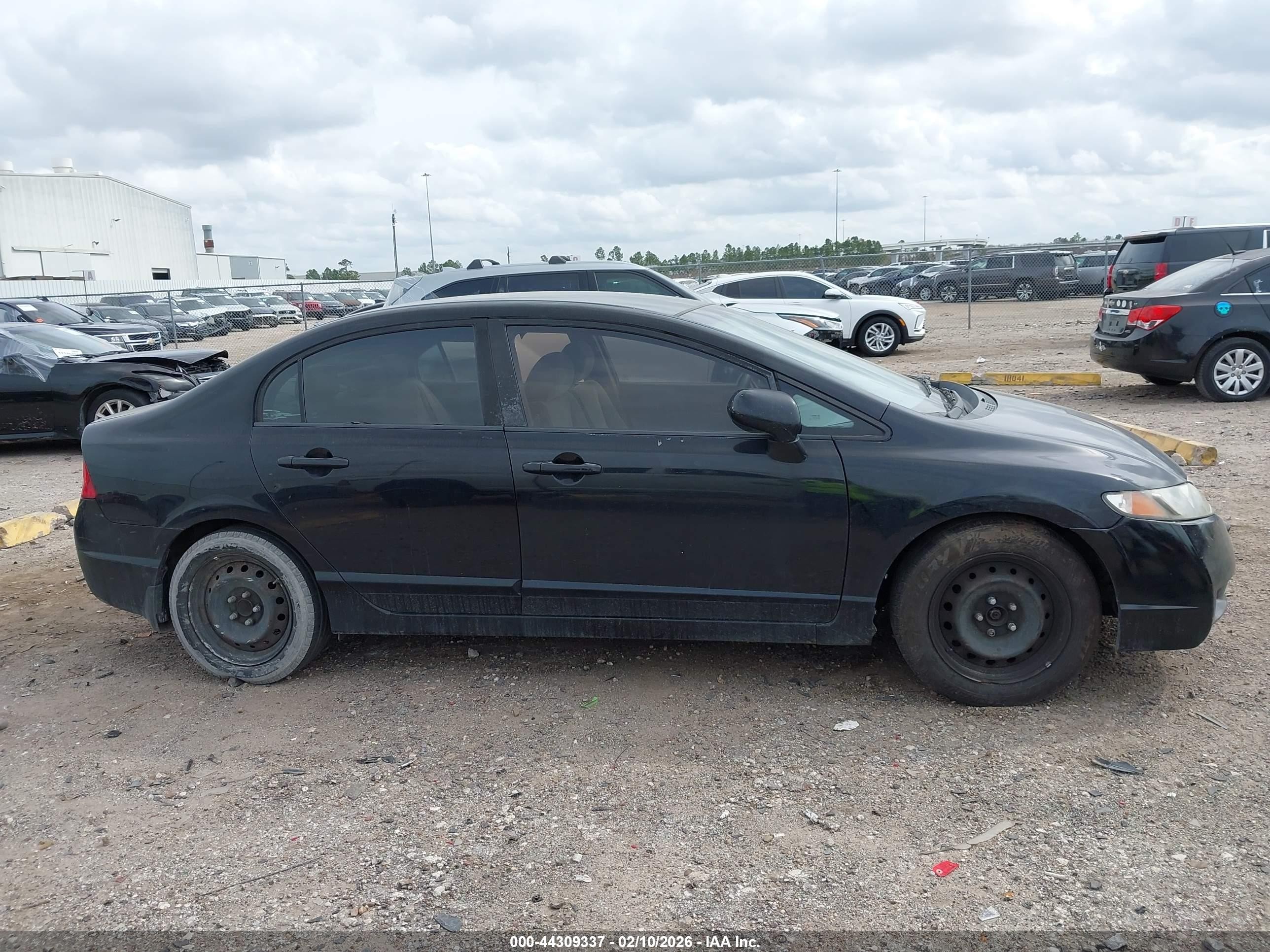 2009 Honda Civic Lx Black vin: 19XFA16599E042512