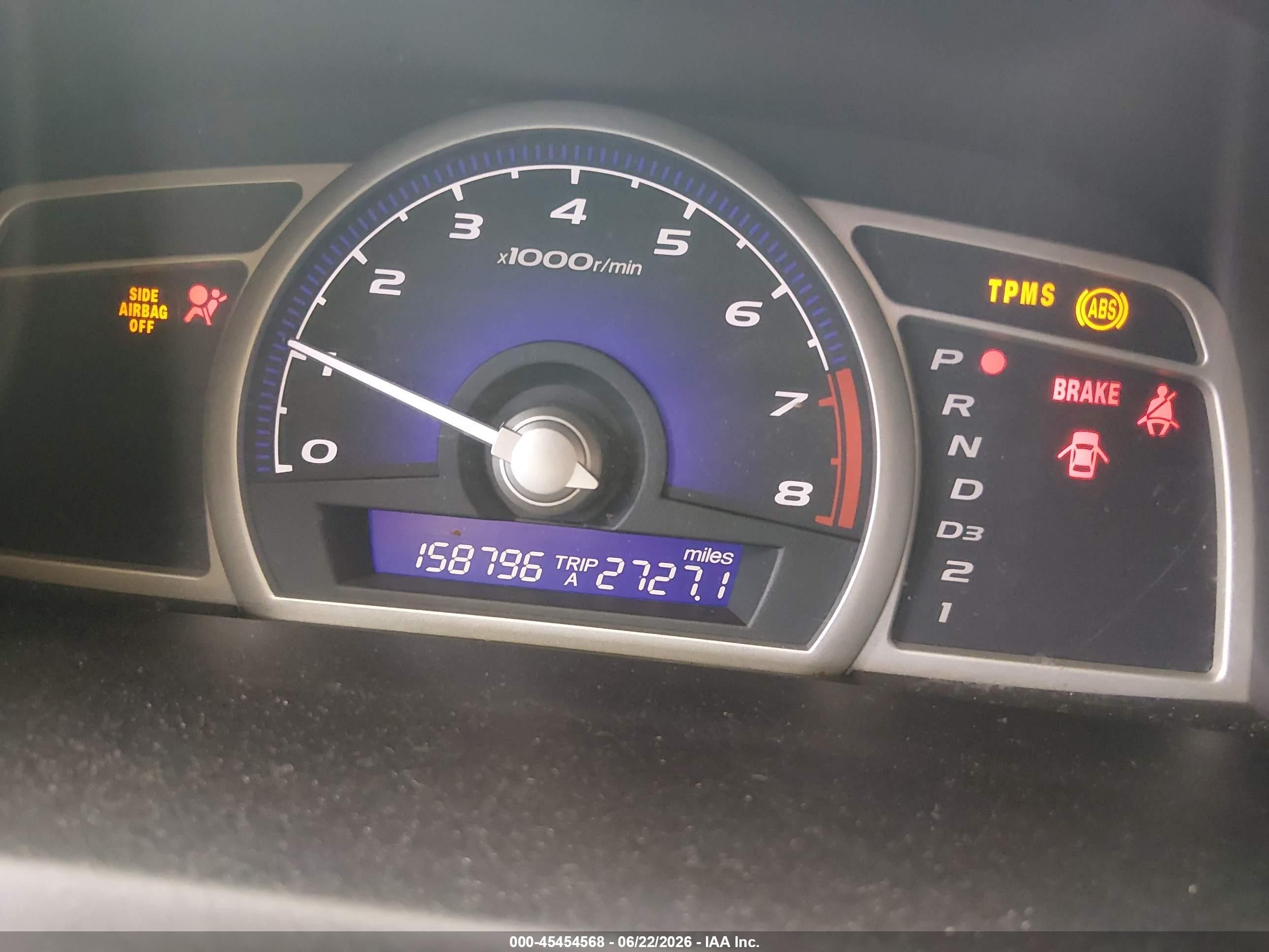2009 Honda Civic Lx Blue vin: 19XFA16599E046379