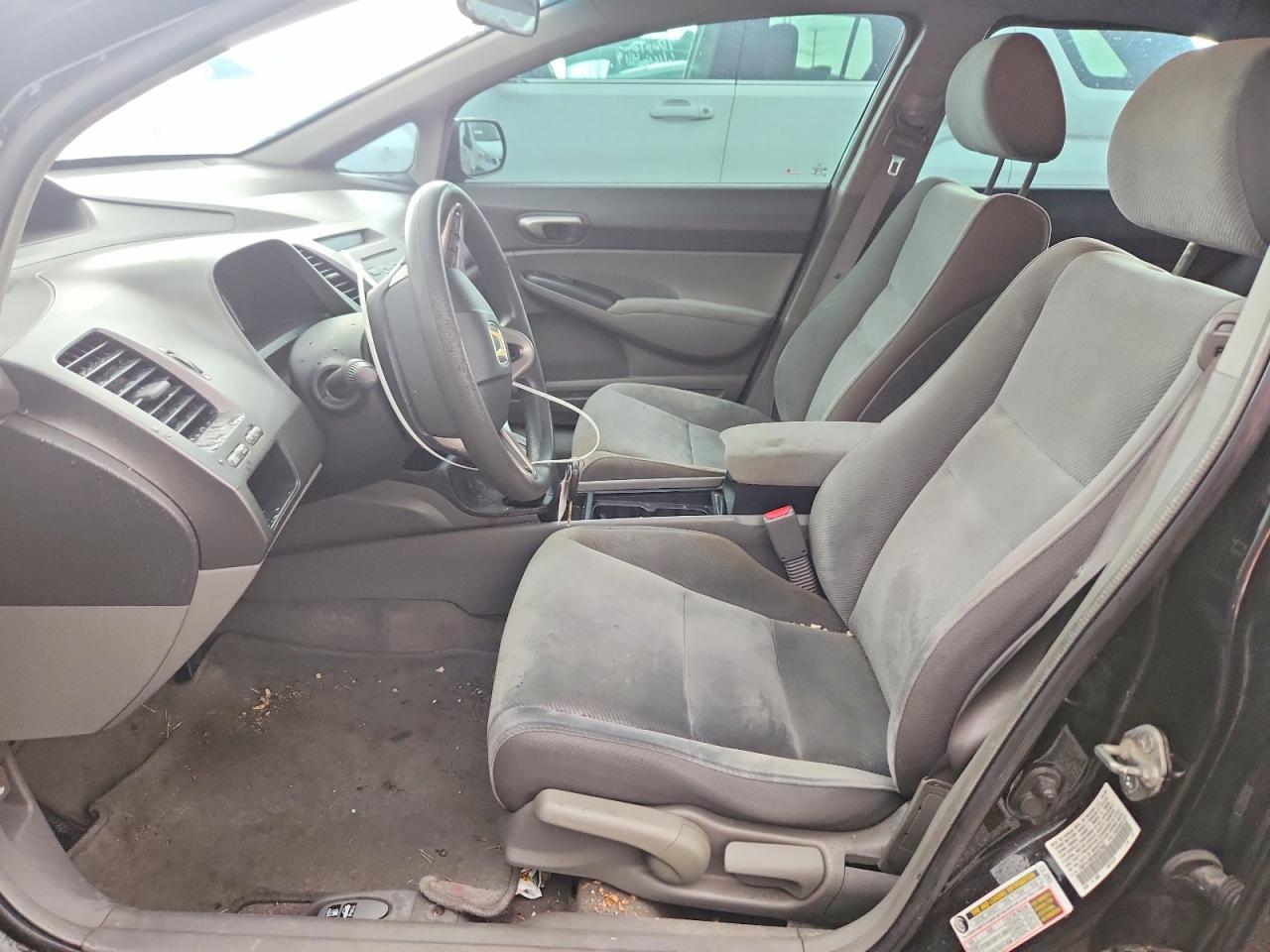 2009 Honda Civic Lx Black vin: 19XFA165X9E027002