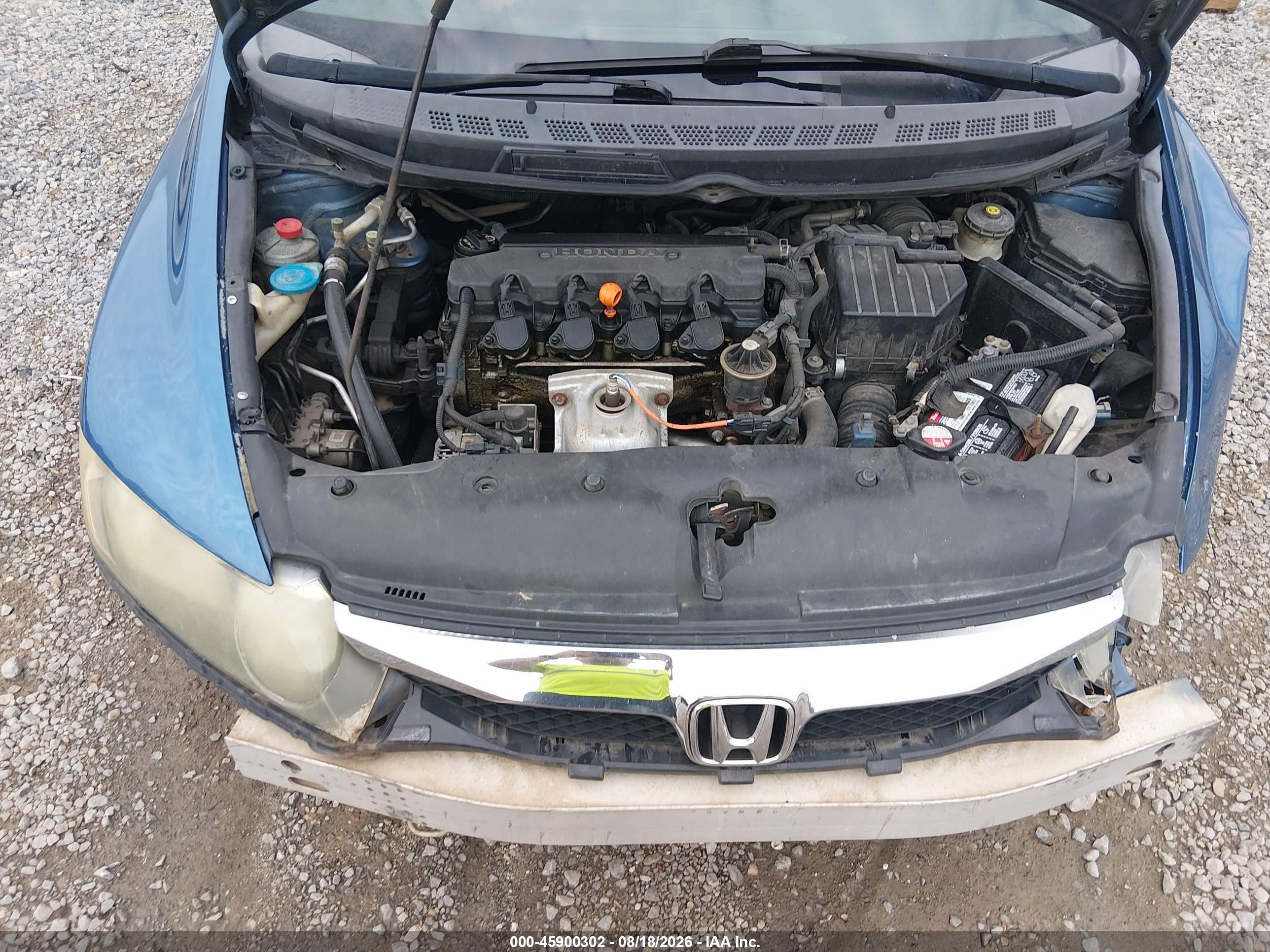 2009 Honda Civic Lx-s Синий vin: 19XFA16619E012848