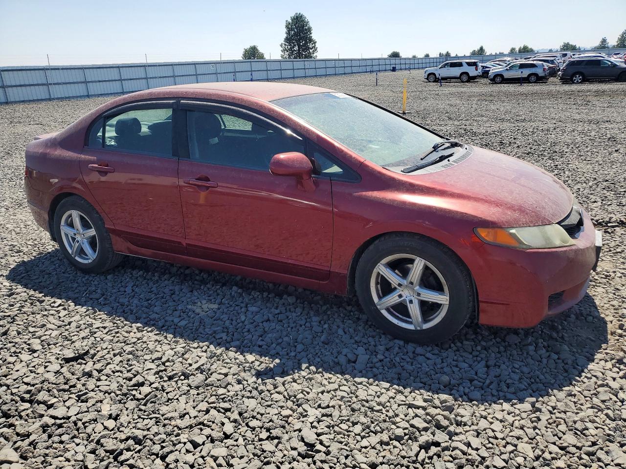 2009 Honda Civic Lx-s Red vin: 19XFA16619E016494