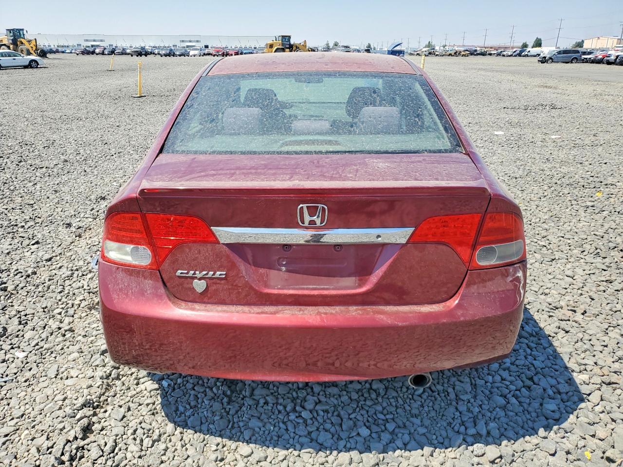 2009 Honda Civic Lx-s Red vin: 19XFA16619E016494