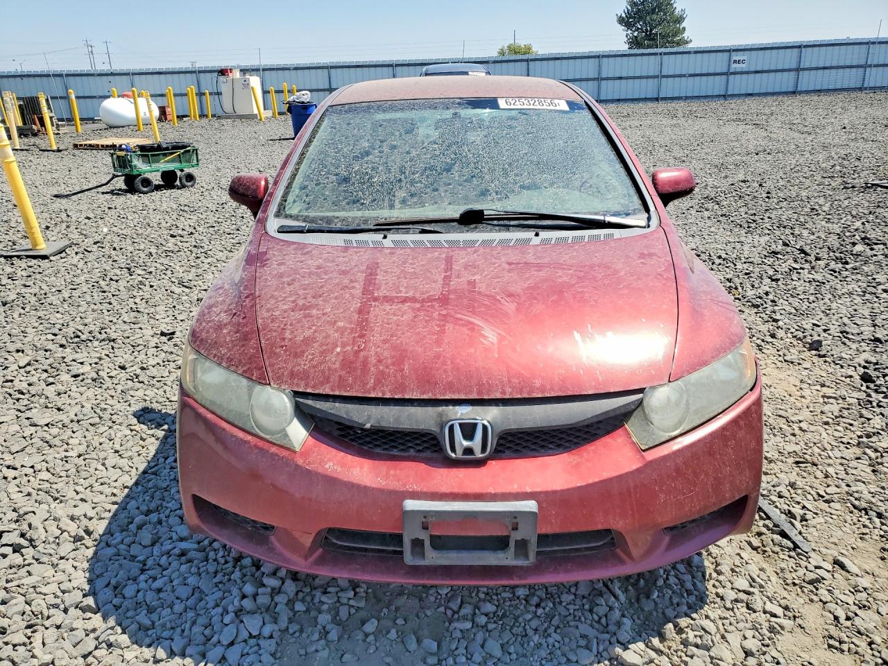 2009 Honda Civic Lx-s Red vin: 19XFA16619E016494