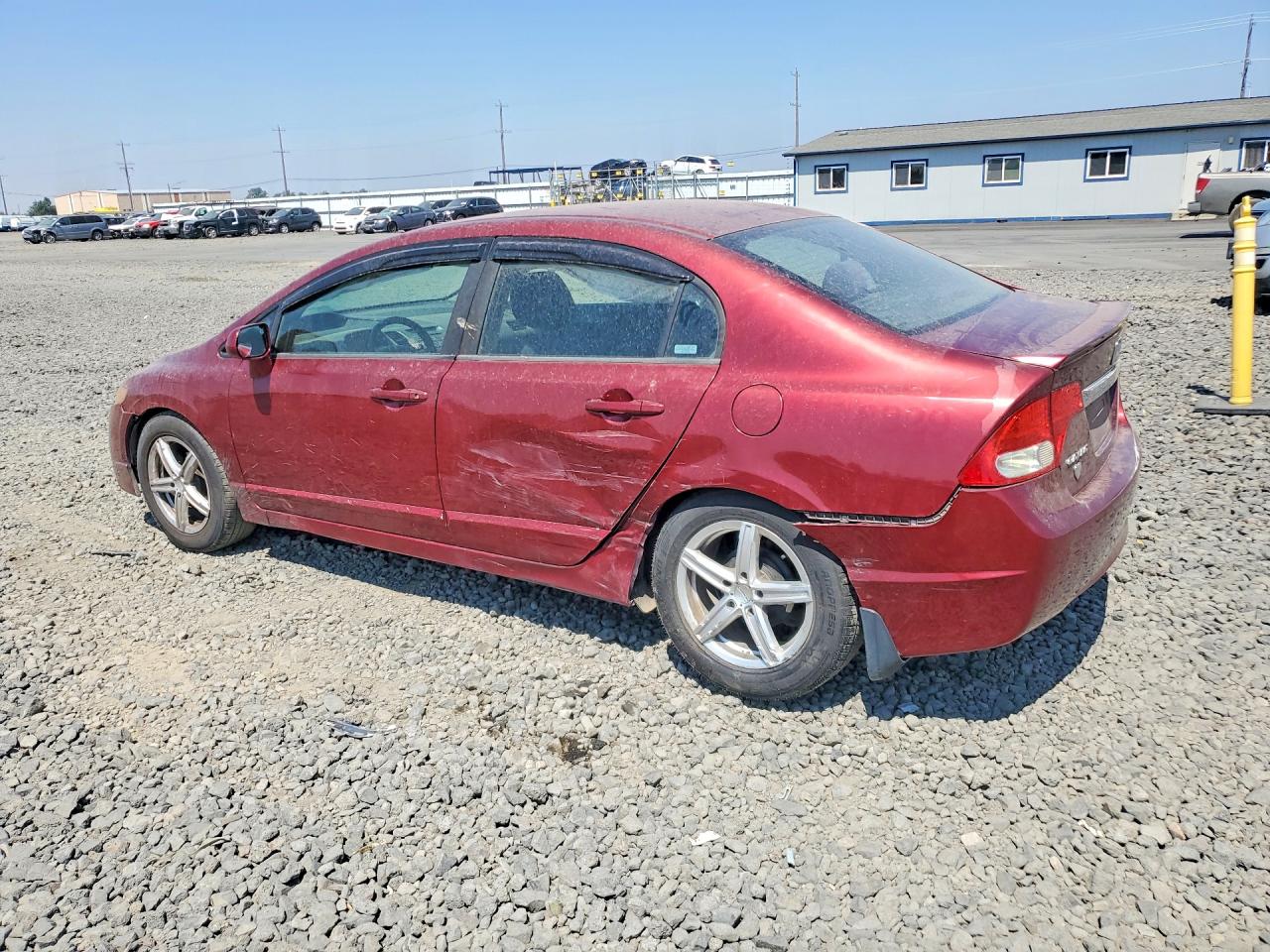 2009 Honda Civic Lx-s Red vin: 19XFA16619E016494