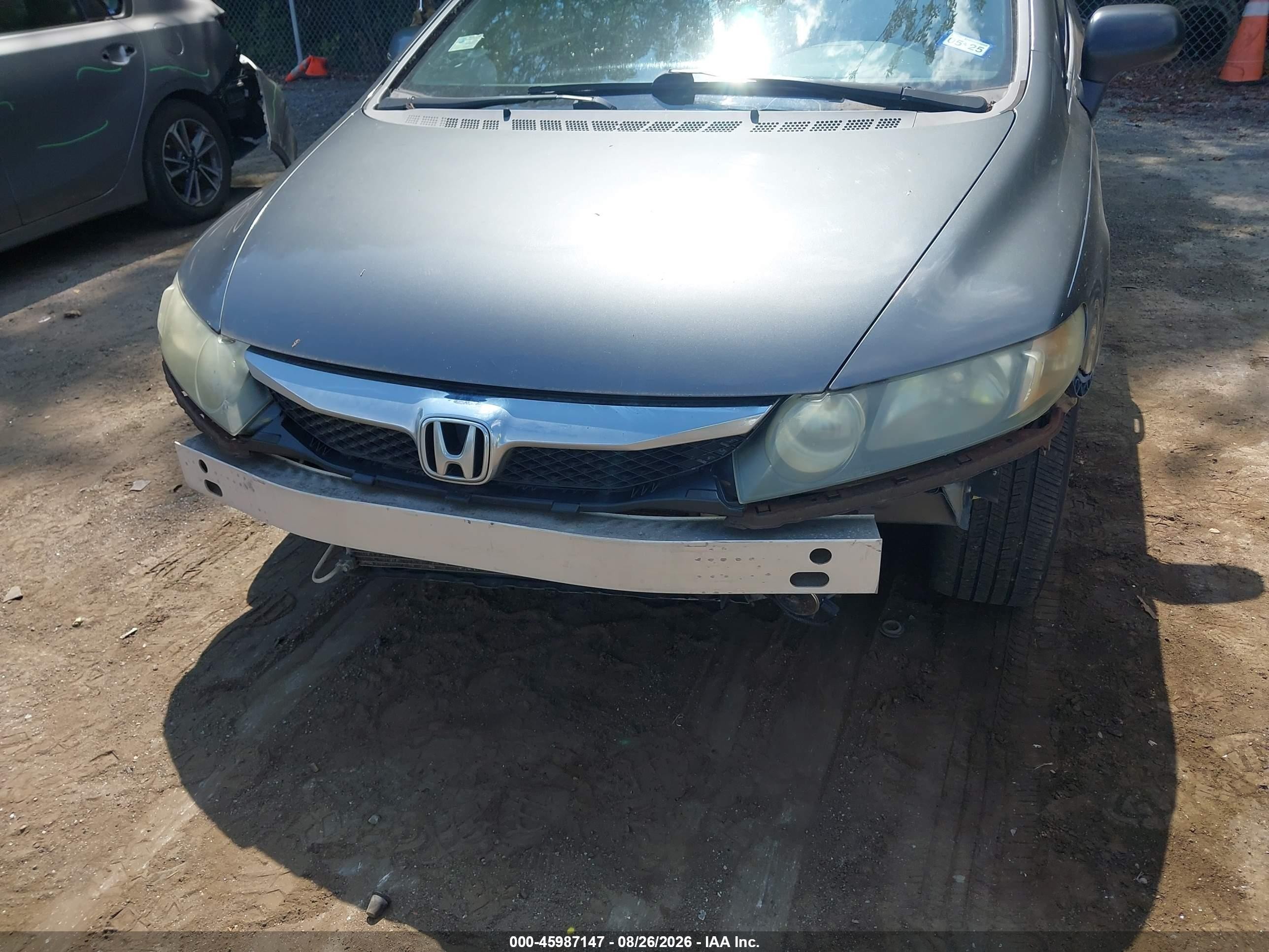 2009 Honda Civic Lx-s Gray vin: 19XFA16639E010485
