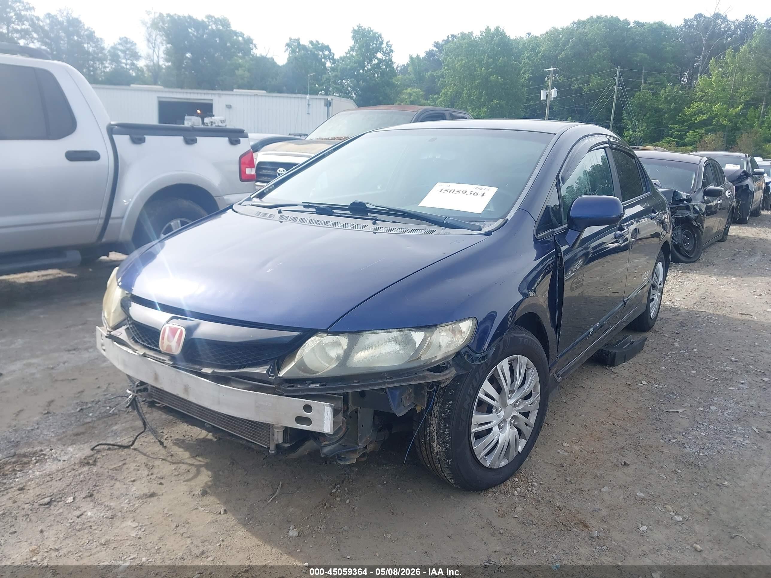 2009 Honda Civic Lx-s Dark Blue vin: 19XFA16639E023625