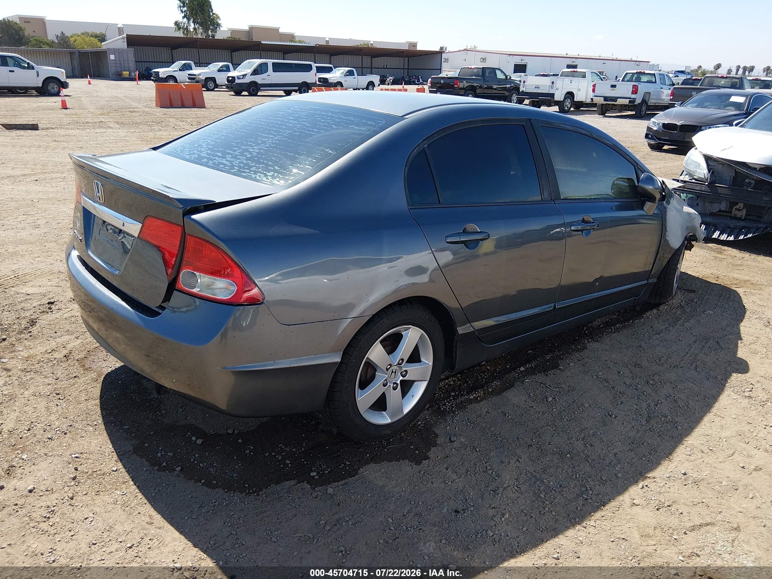 2009 Honda Civic Lx-s Gray vin: 19XFA16649E013685