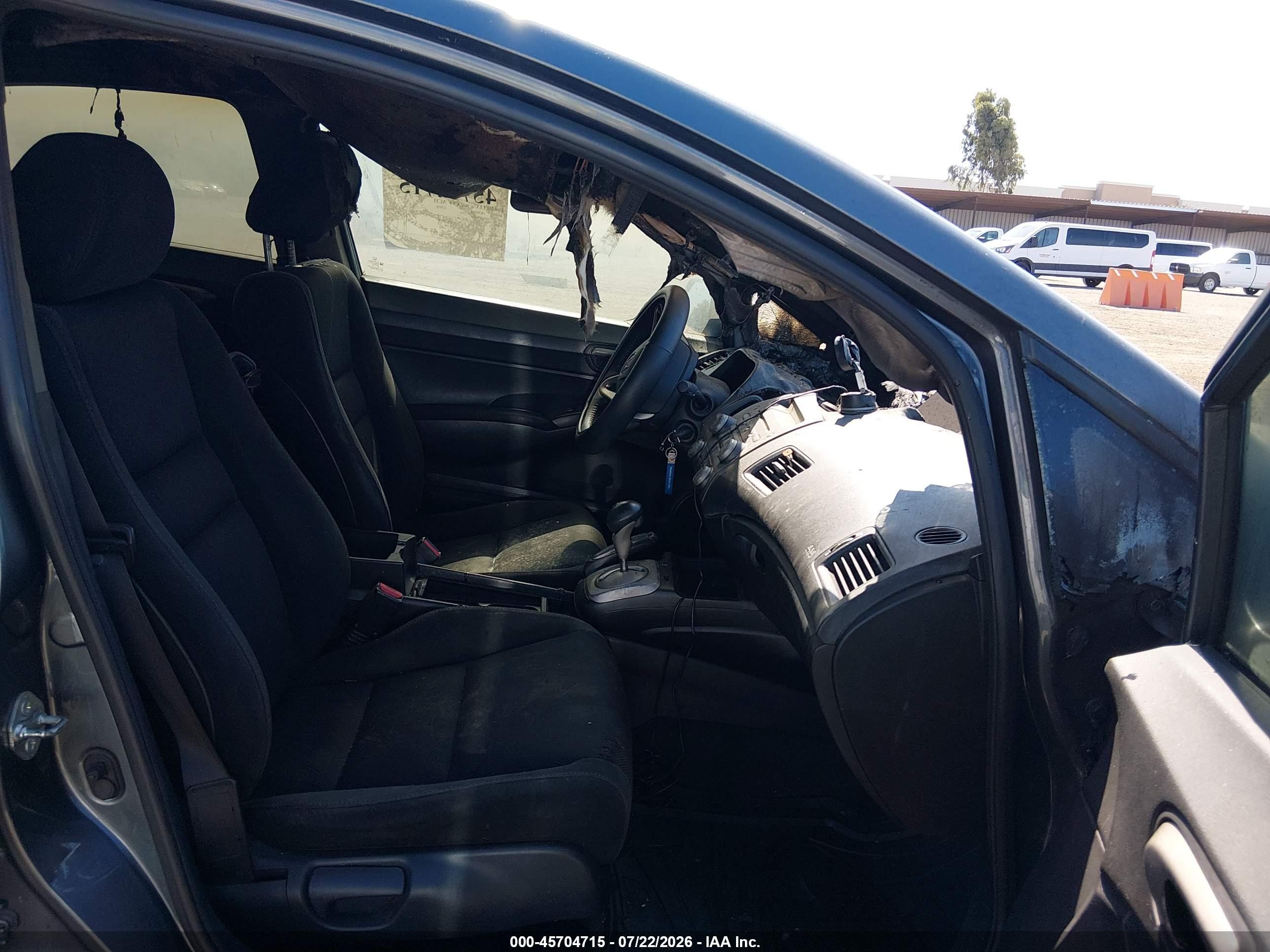 2009 Honda Civic Lx-s Gray vin: 19XFA16649E013685