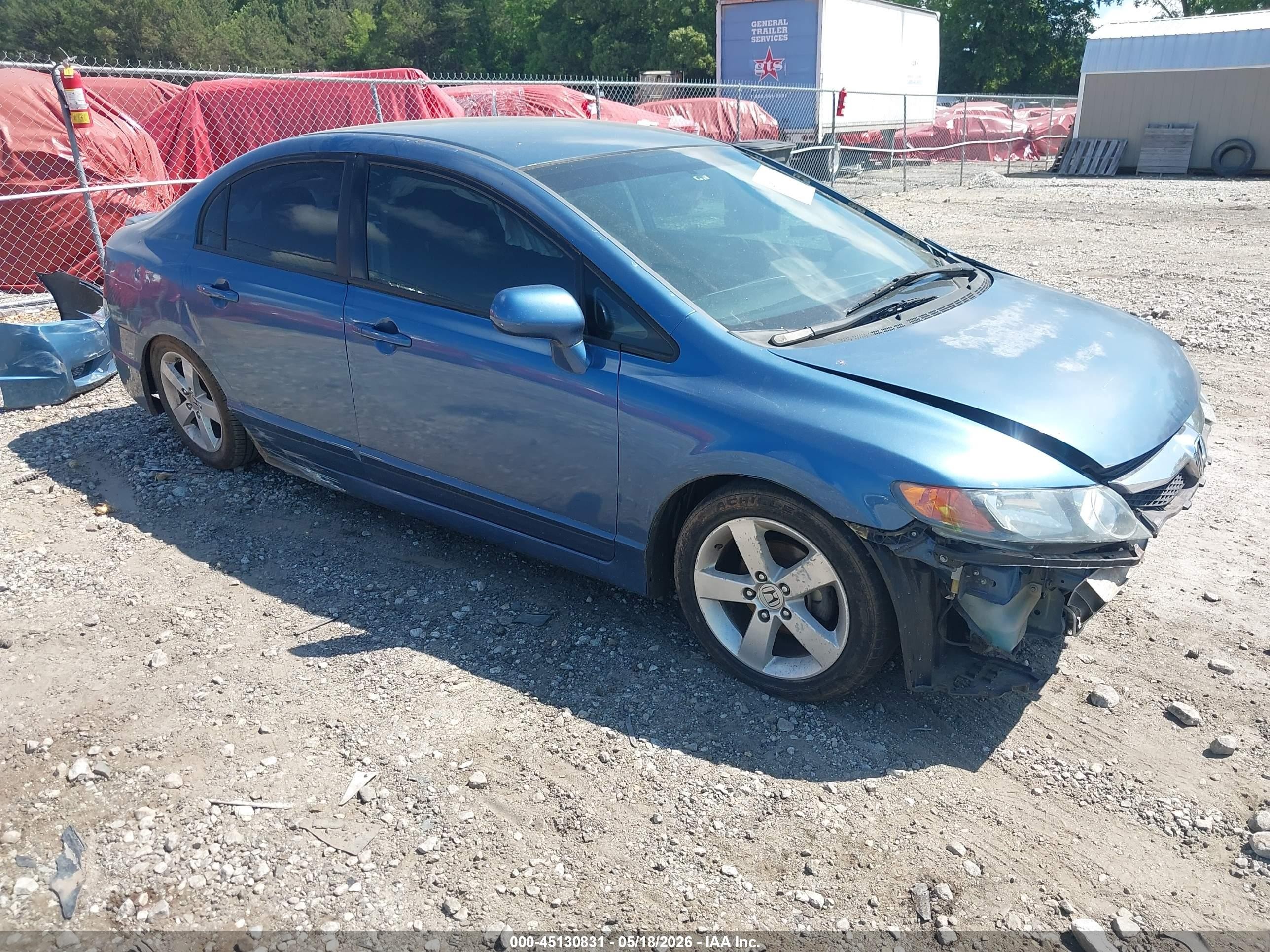 2009 Honda Civic Lx-s Синий vin: 19XFA16649E040885
