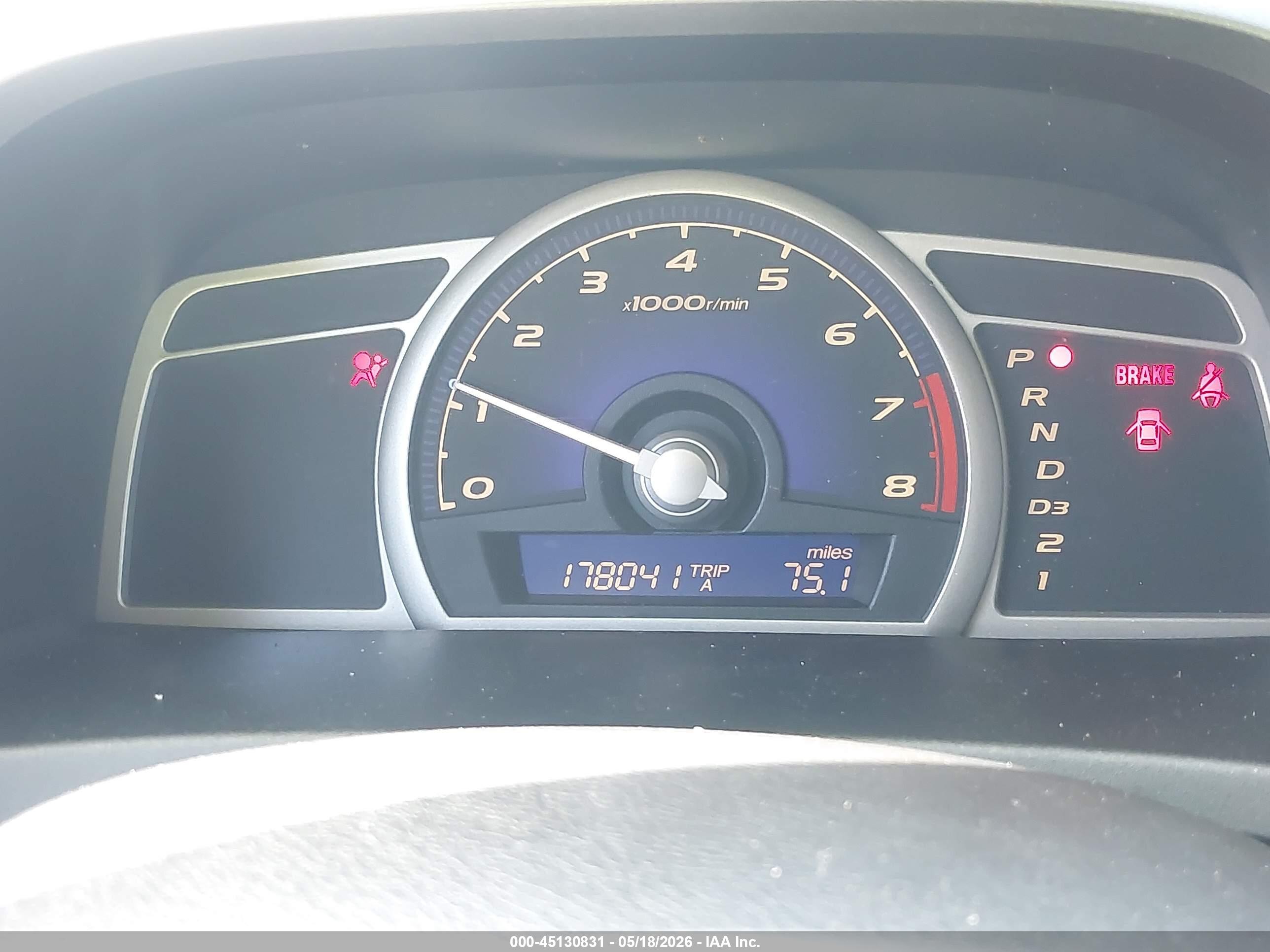 2009 Honda Civic Lx-s Синий vin: 19XFA16649E040885