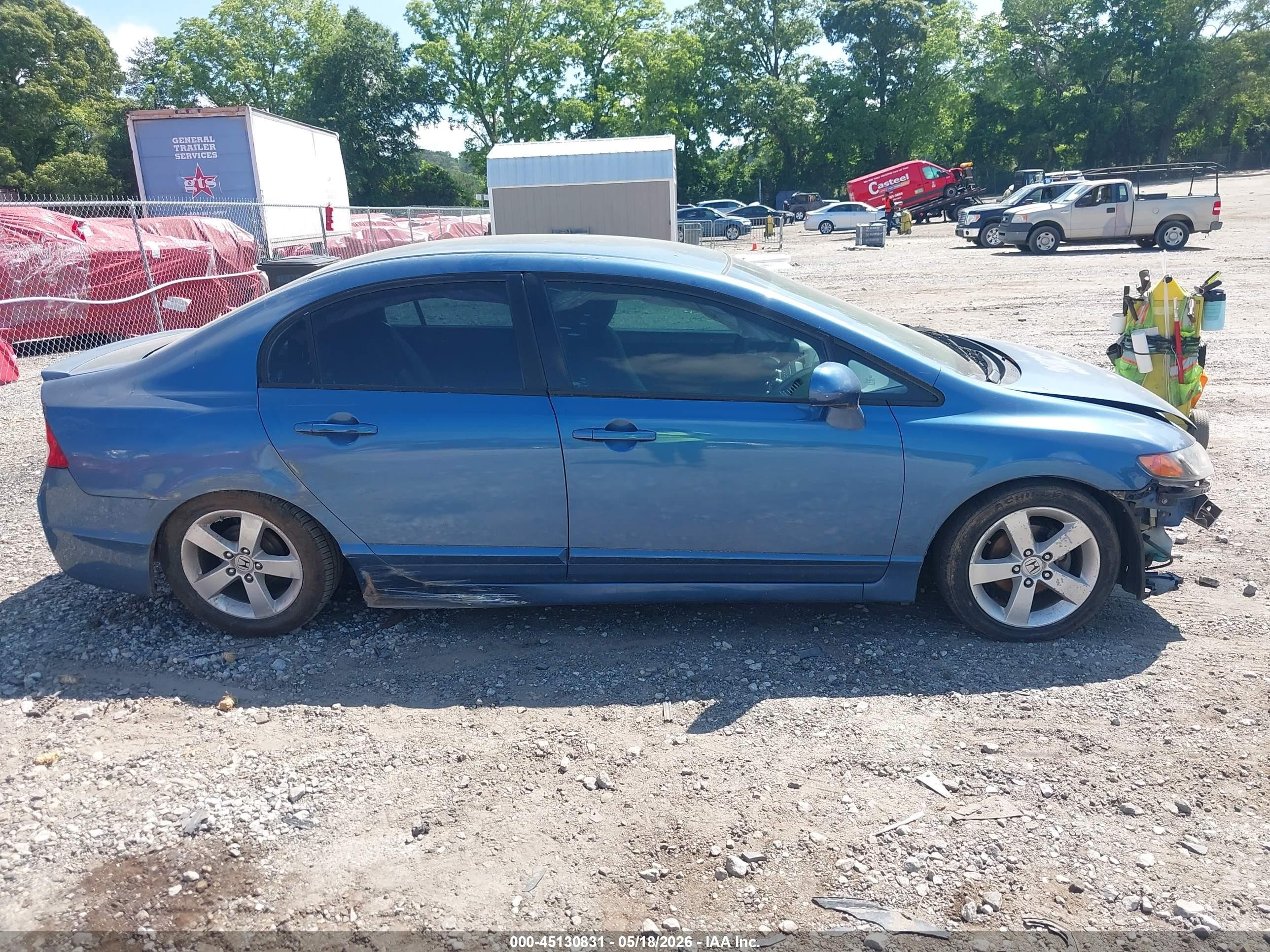 2009 Honda Civic Lx-s Синий vin: 19XFA16649E040885