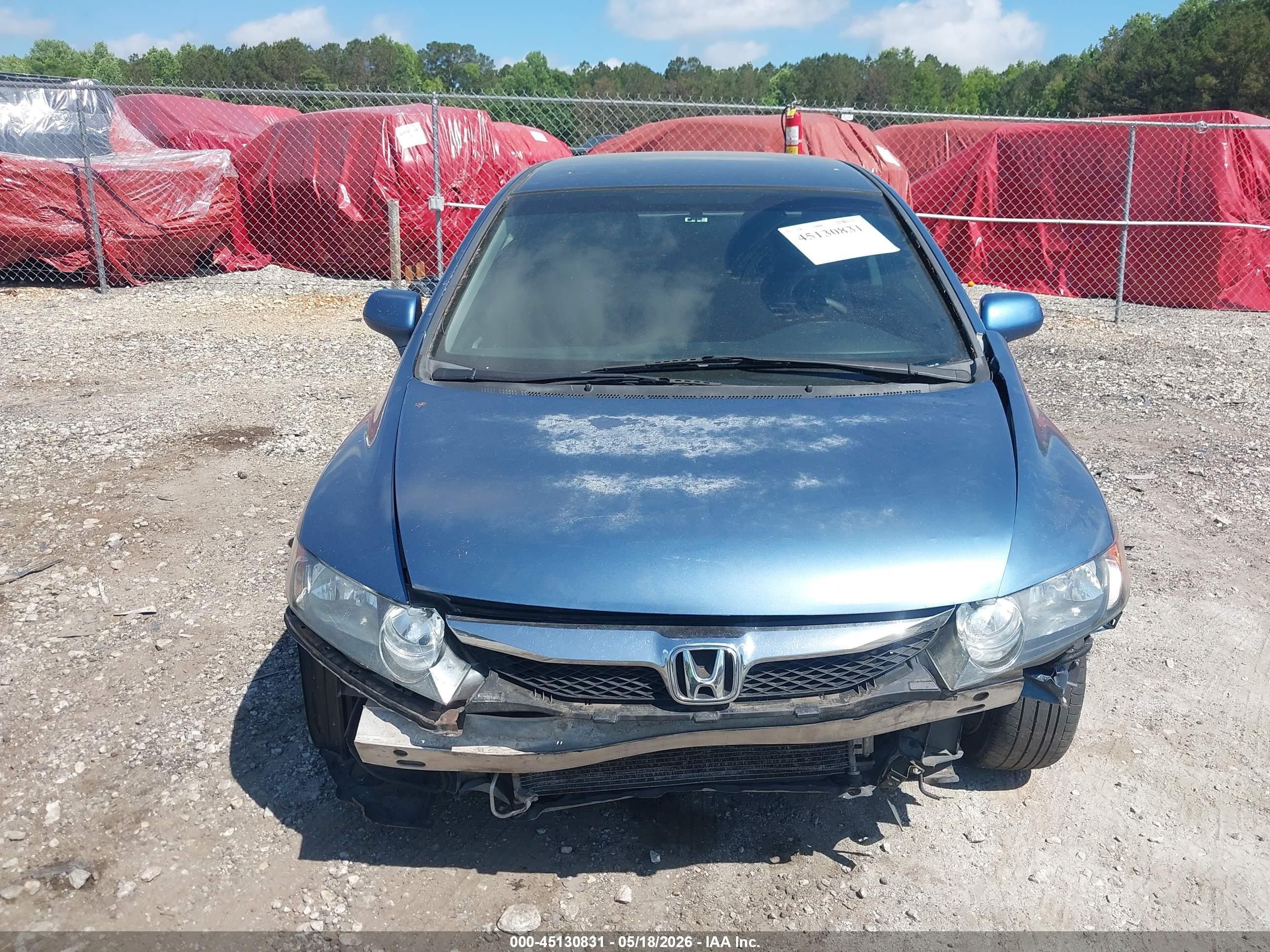 2009 Honda Civic Lx-s Синий vin: 19XFA16649E040885