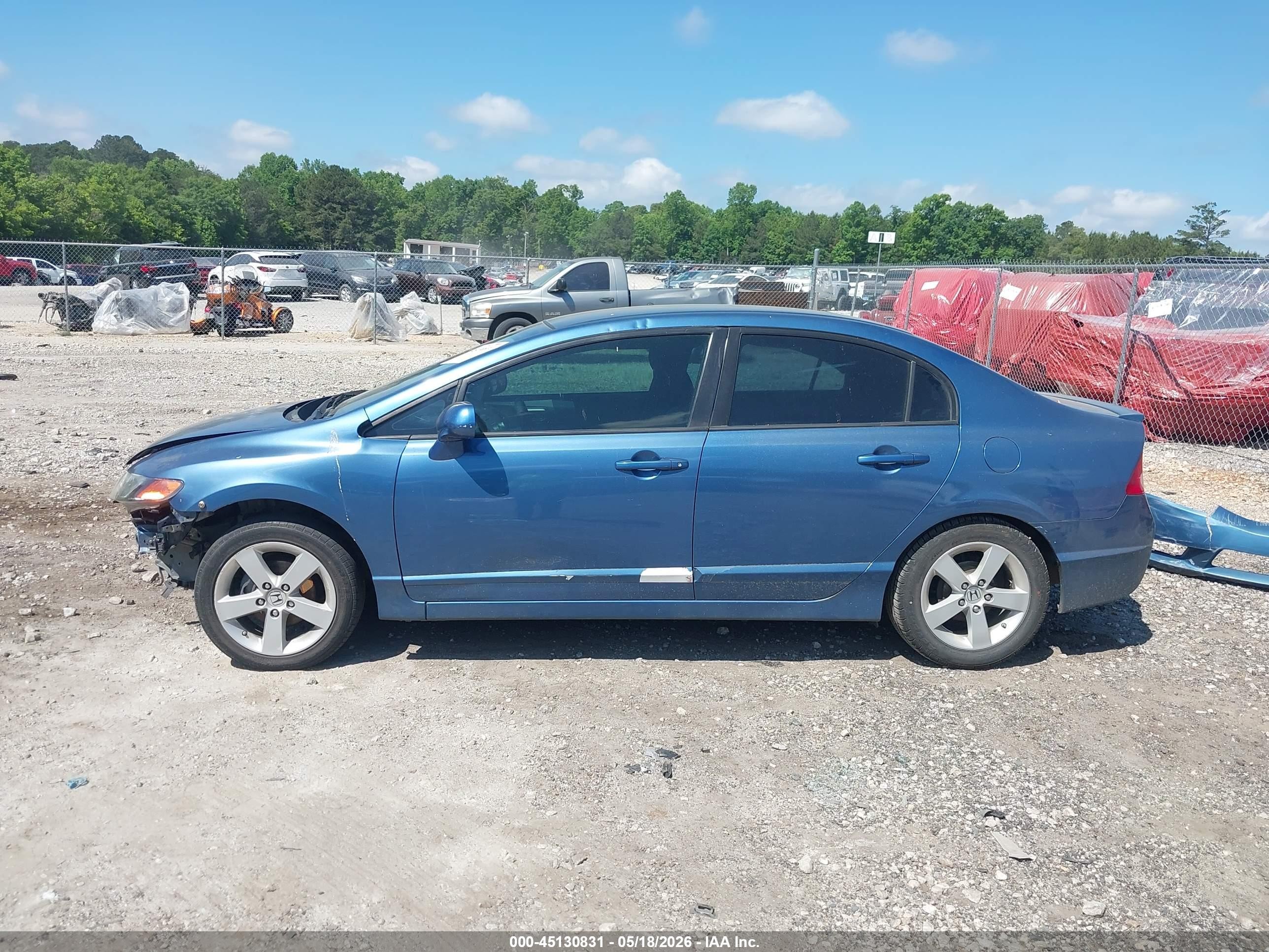 2009 Honda Civic Lx-s Синий vin: 19XFA16649E040885