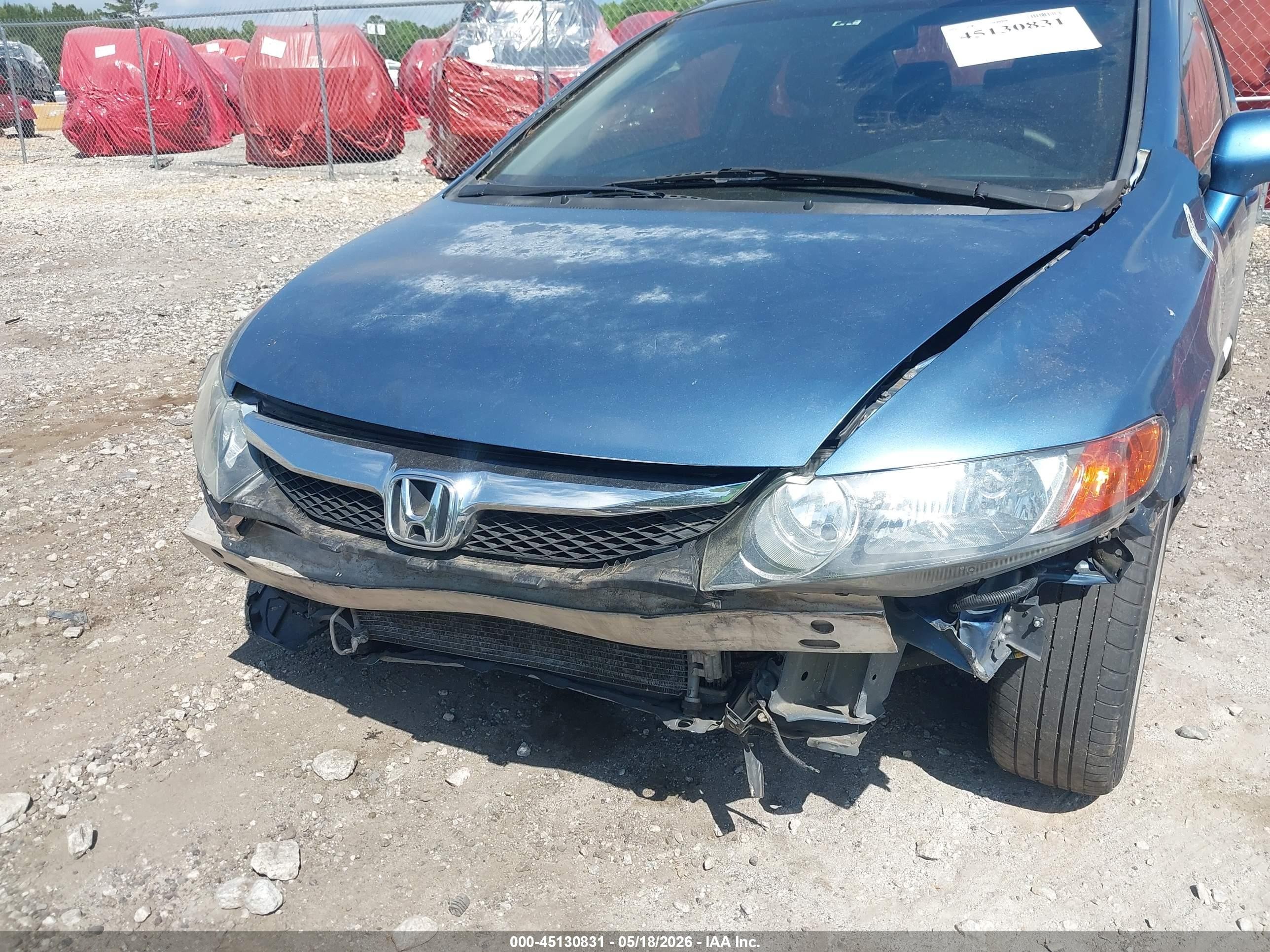 2009 Honda Civic Lx-s Синий vin: 19XFA16649E040885