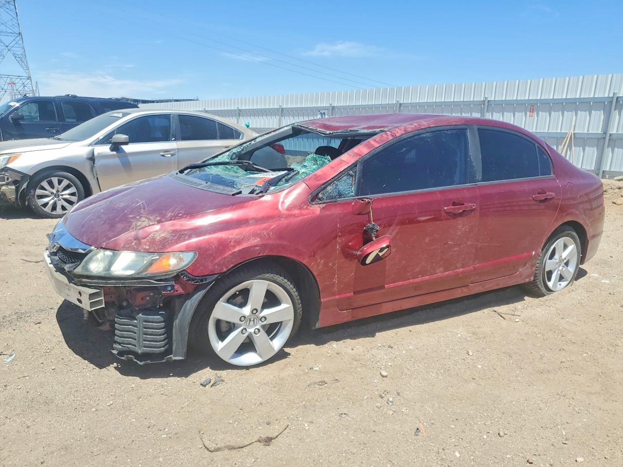 2009 Honda Civic Lx-s Maroon vin: 19XFA16659E018264