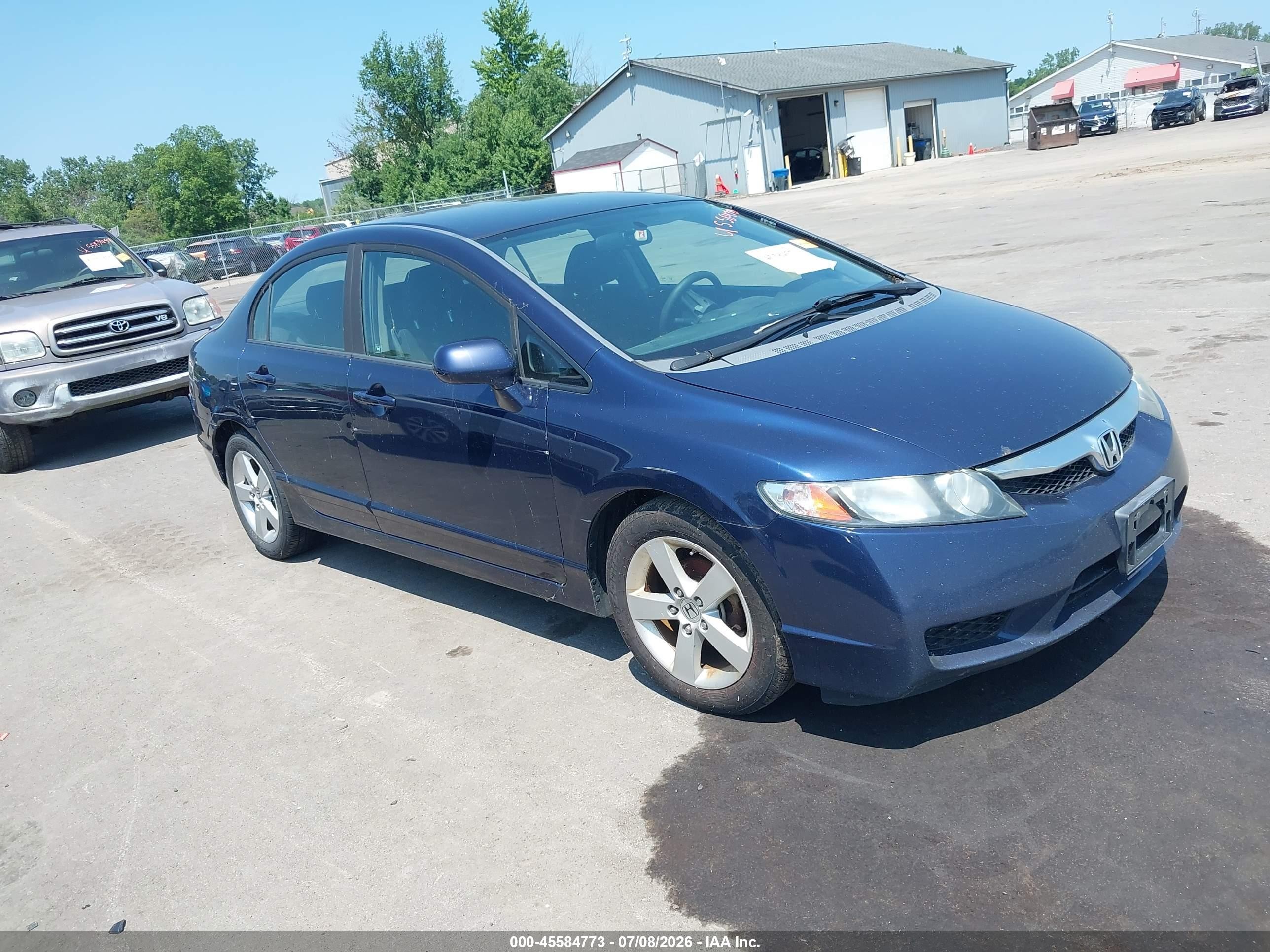 2009 Honda Civic Lx-s Blue vin: 19XFA16669E044291