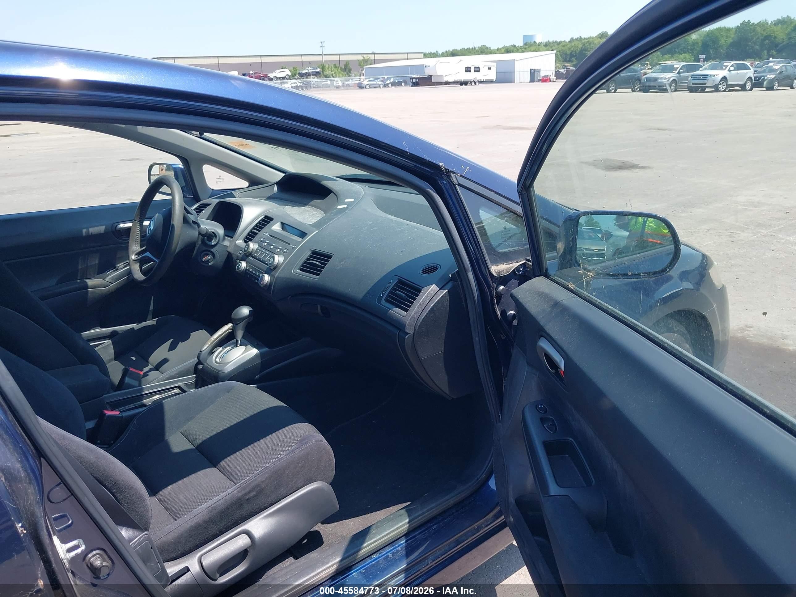2009 Honda Civic Lx-s Blue vin: 19XFA16669E044291