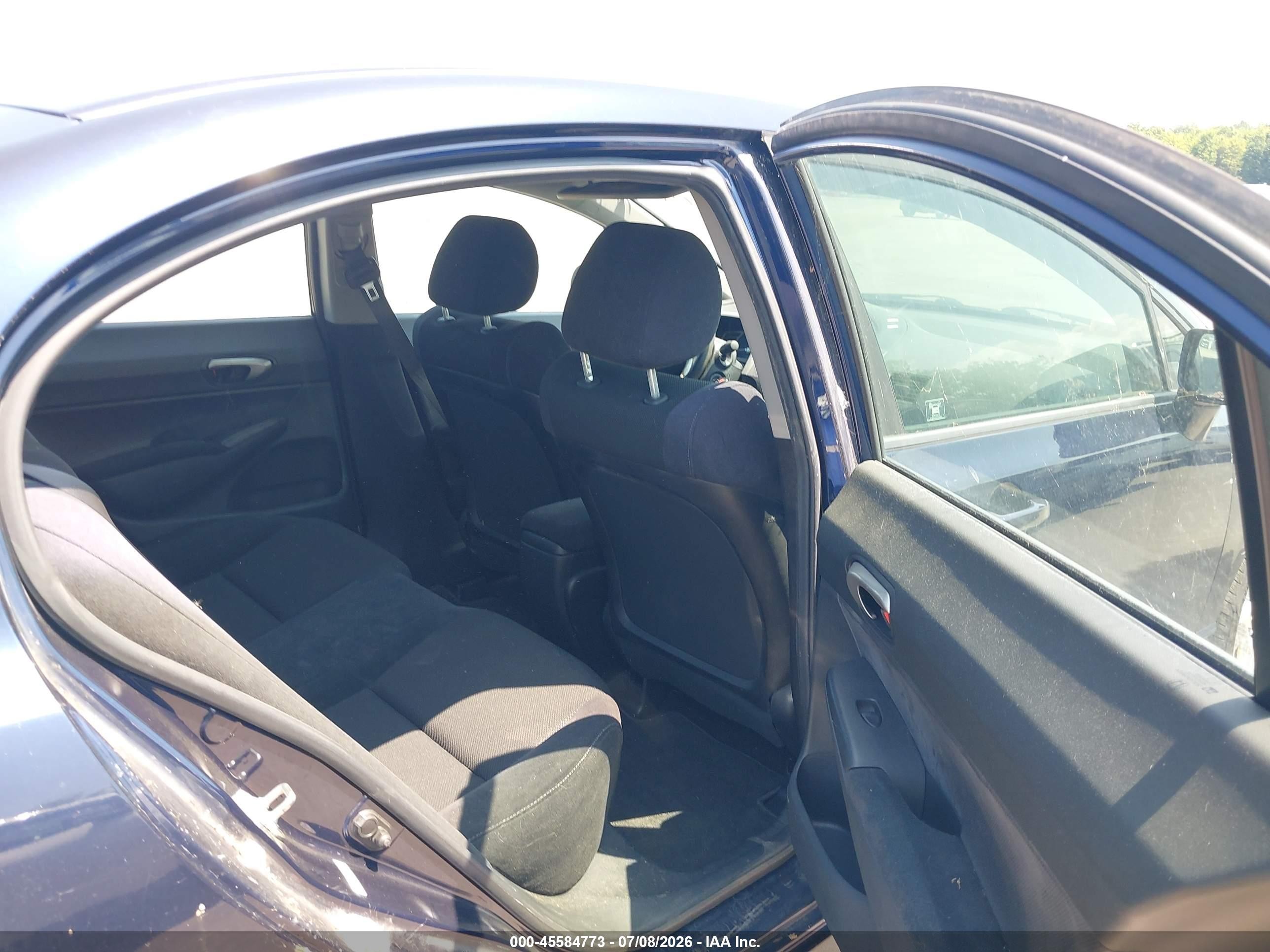 2009 Honda Civic Lx-s Blue vin: 19XFA16669E044291