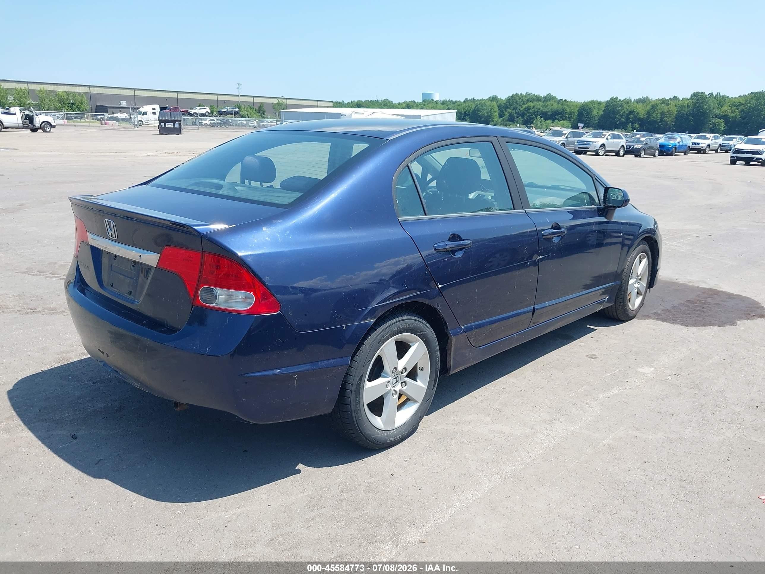 2009 Honda Civic Lx-s Blue vin: 19XFA16669E044291
